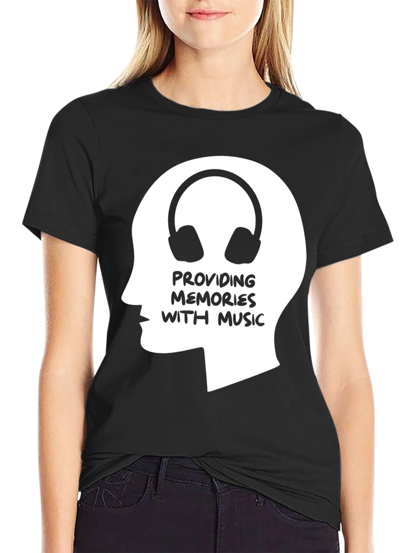 Music Memories Black Graphic Tee