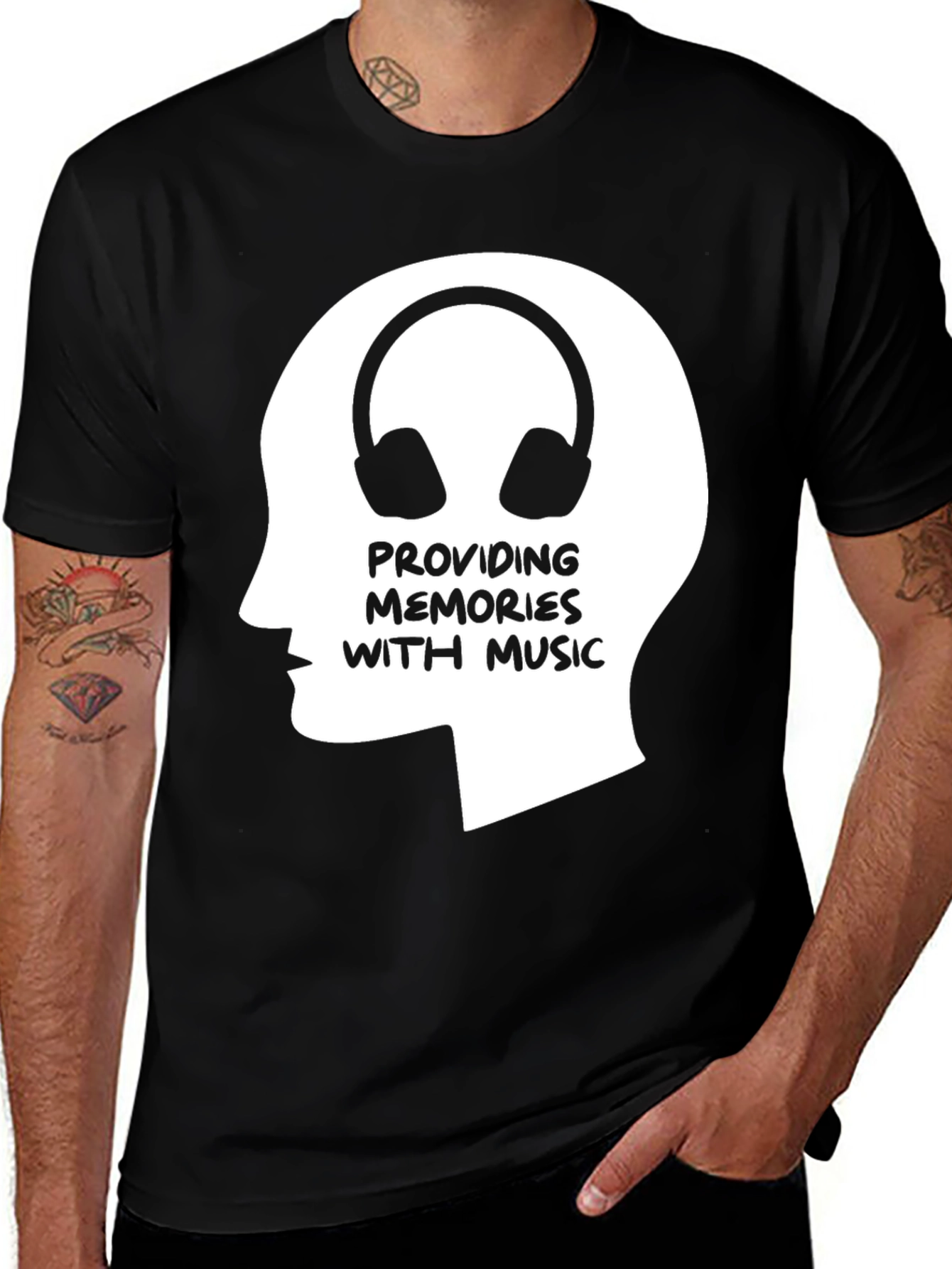 Music Memories Black Graphic Tee
