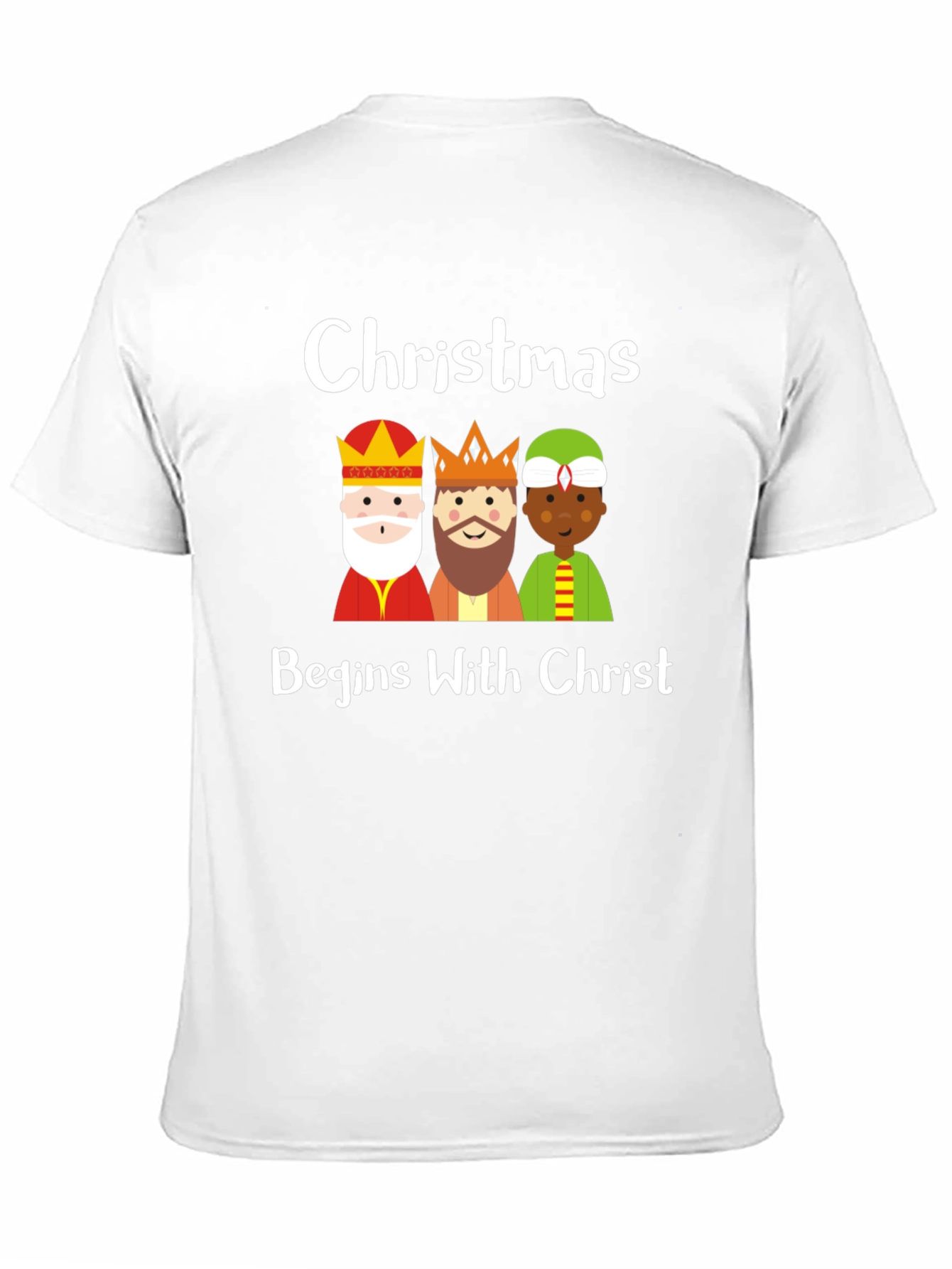 Christmas Begins With Christ Three Kings Graphic T-Shirt