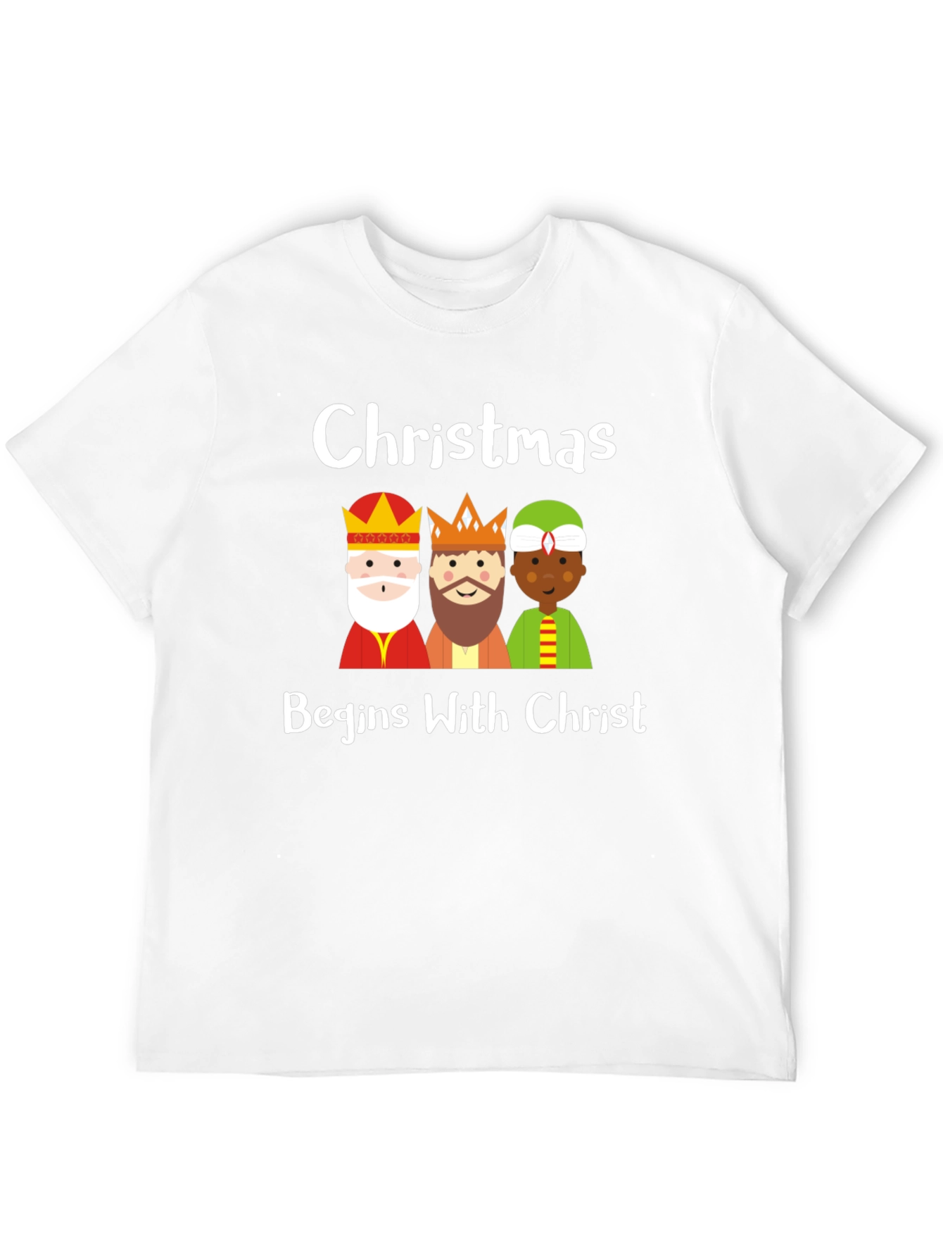 Christmas Begins With Christ Three Kings Graphic T-Shirt