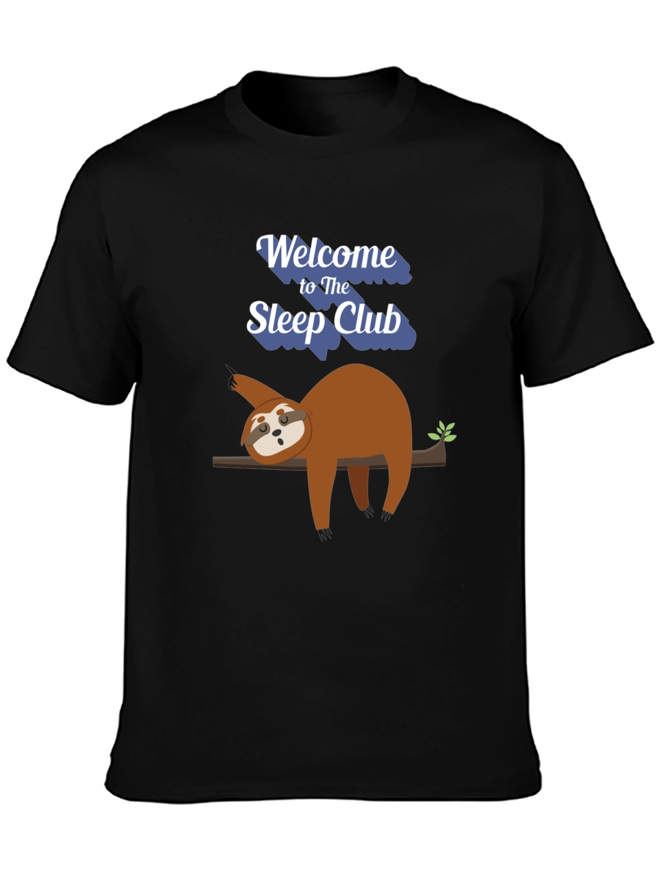 Sleep Club Sloth Graphic T-Shirt - Relaxed Fit