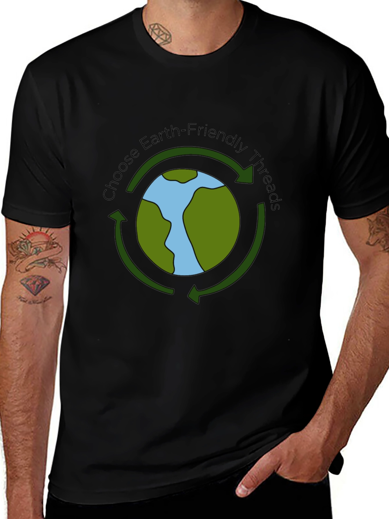 Earth-Friendly Threads Graphic Tee - Eco-Conscious Style