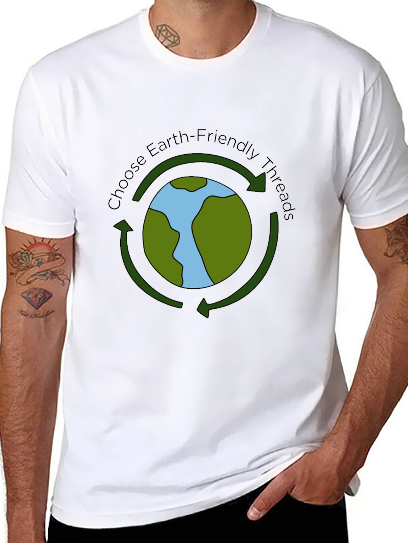 Earth-Friendly Threads Graphic Tee - Eco-Conscious Style