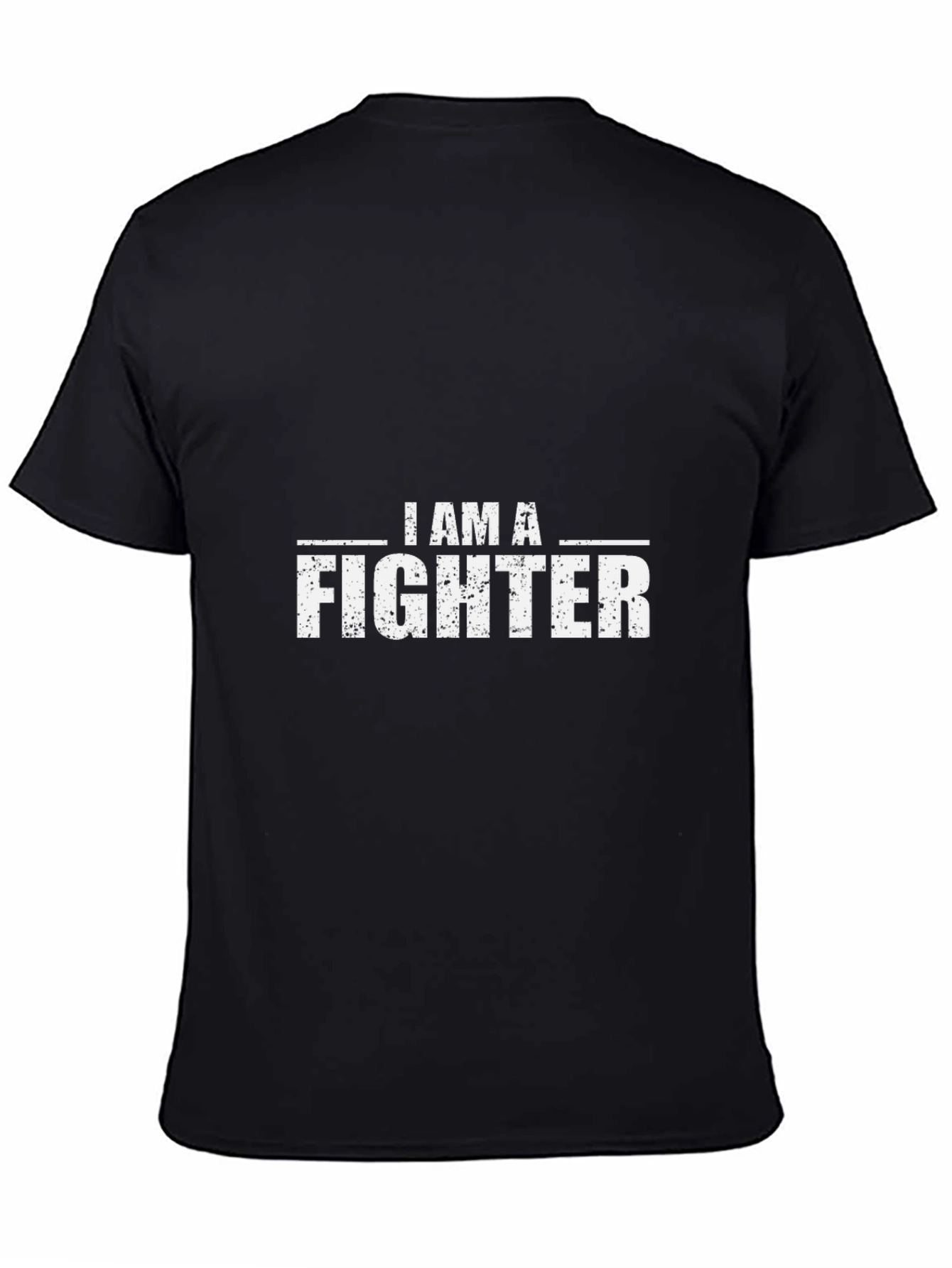 I Am A Fighter Black T-Shirt