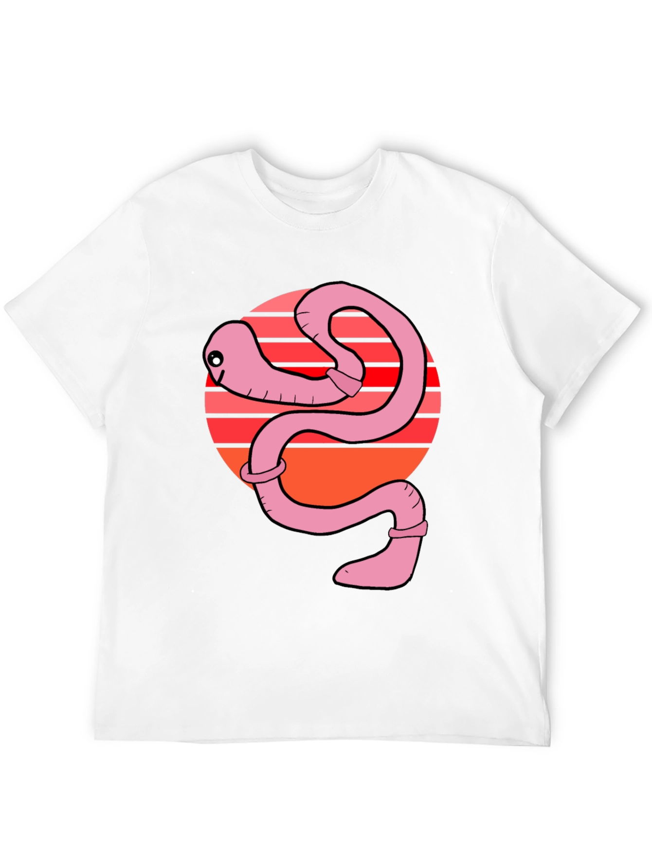 Funny Worm Graphic T-Shirt - Unique Design