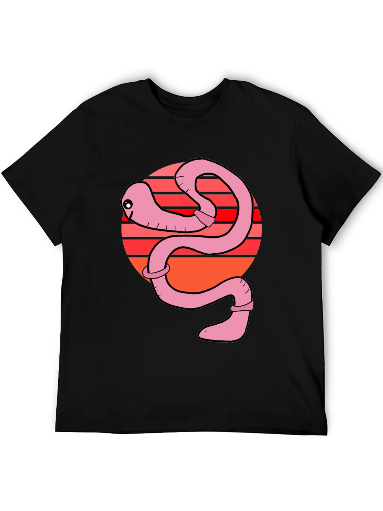 Funny Worm Graphic T-Shirt - Unique Design