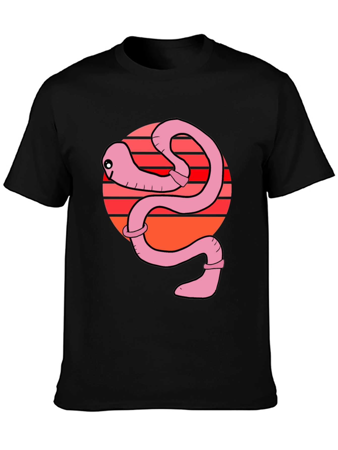 Funny Worm Graphic T-Shirt - Unique Design