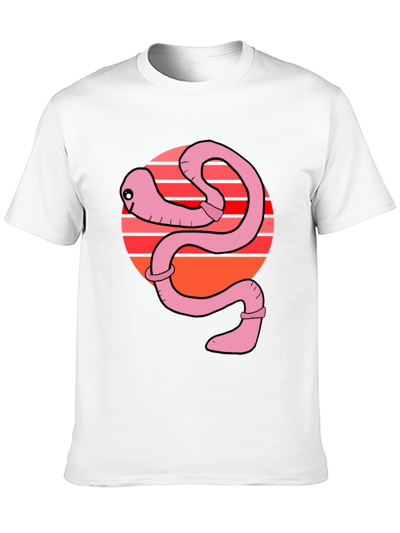 Funny Worm Graphic T-Shirt - Unique Design