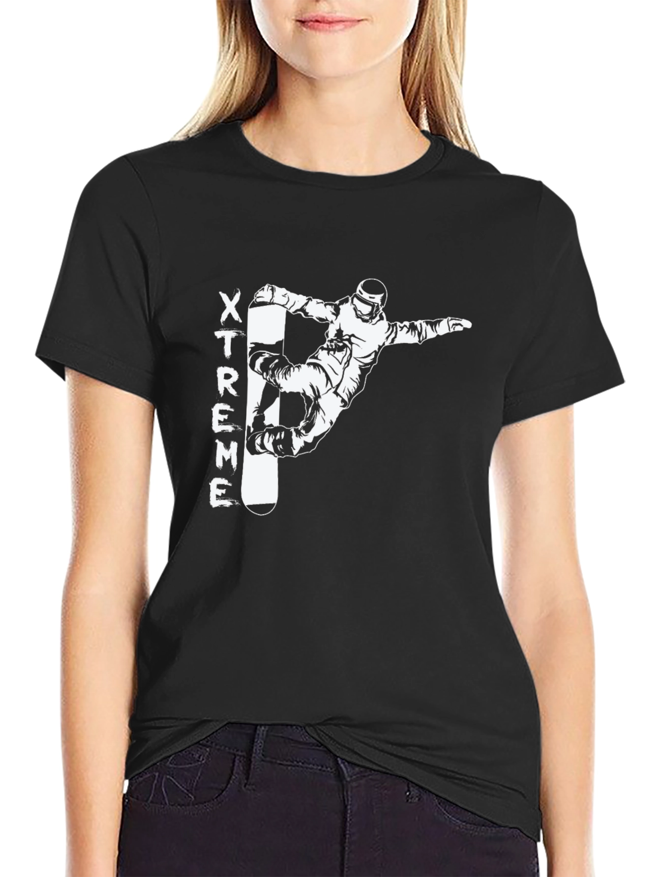 Xtreme Snowboard Graphic T-Shirt - Black