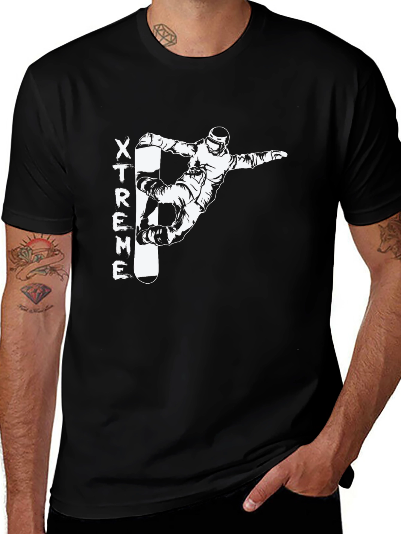 Xtreme Snowboard Graphic T-Shirt - Black