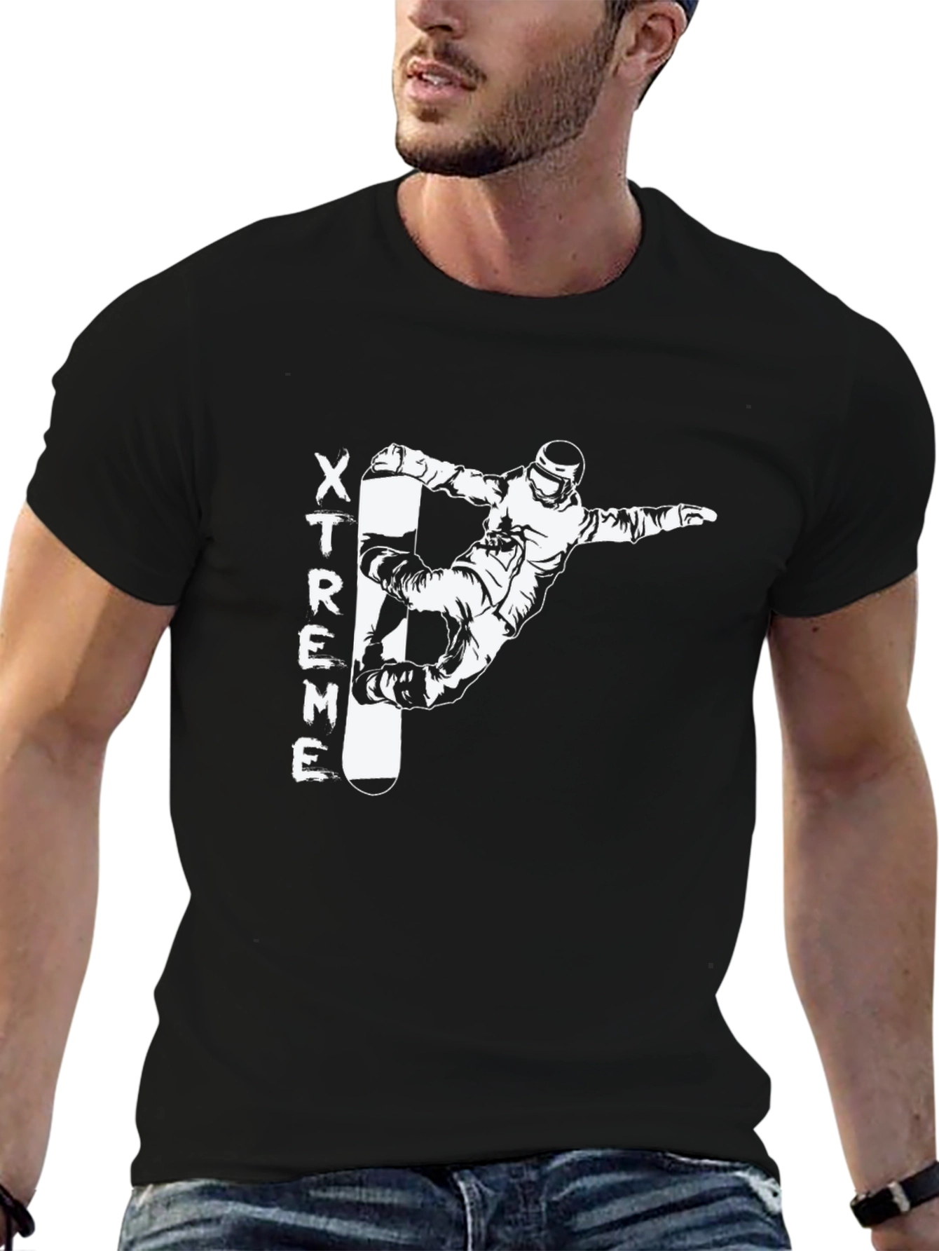 Xtreme Snowboard Graphic T-Shirt - Black