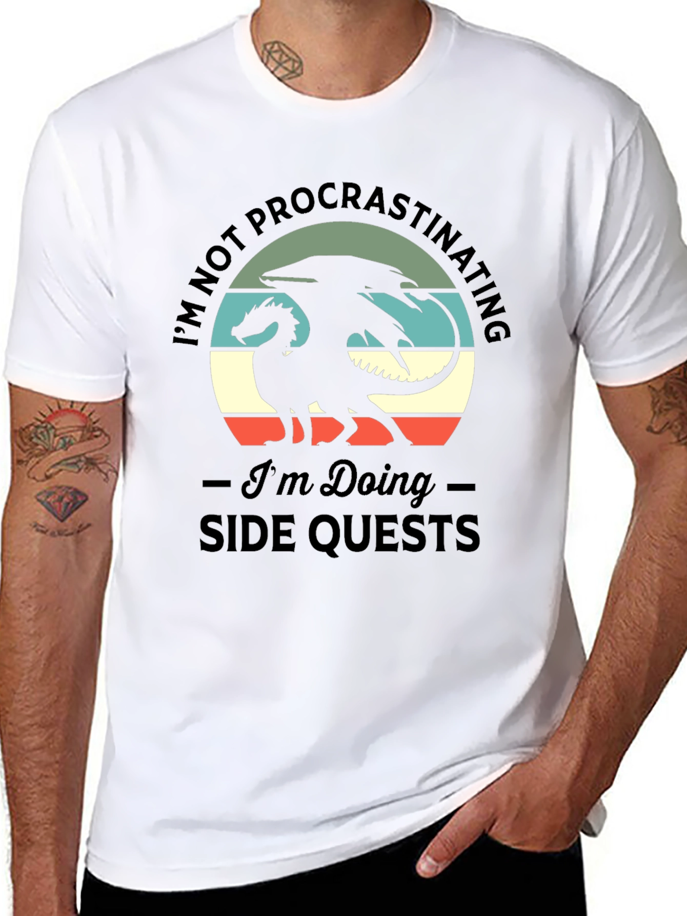 Dragon Side Quests Graphic T-Shirt