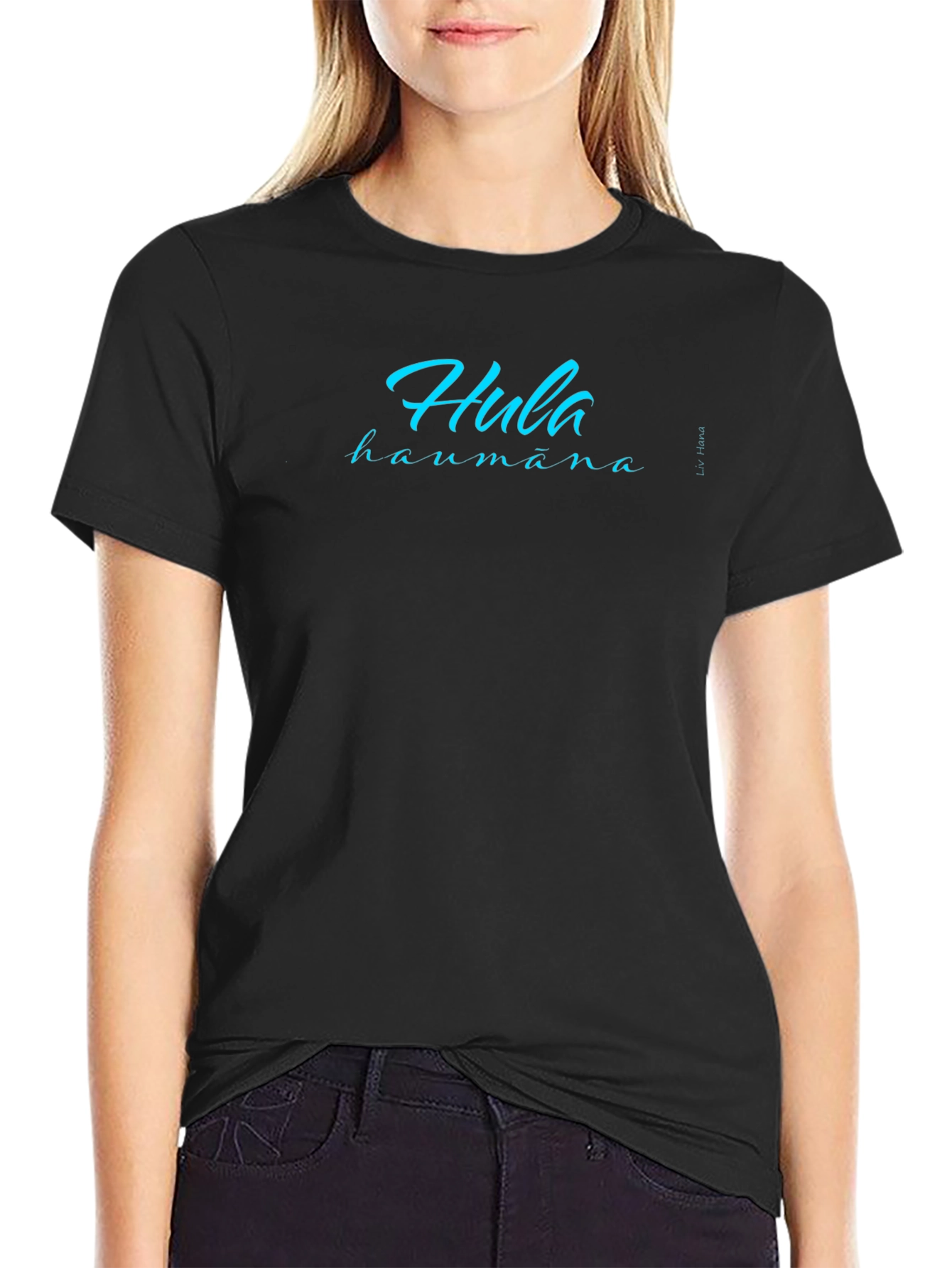Hula Haumana Graphic Tee - Premium Black Cotton T-Shirt
