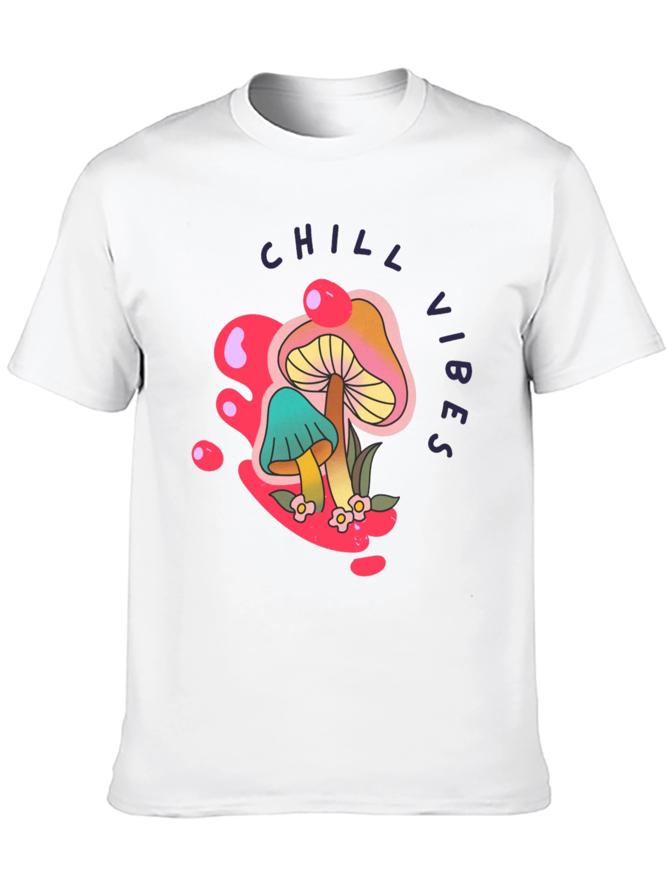 Chill Vibes Mushroom Graphic Tee