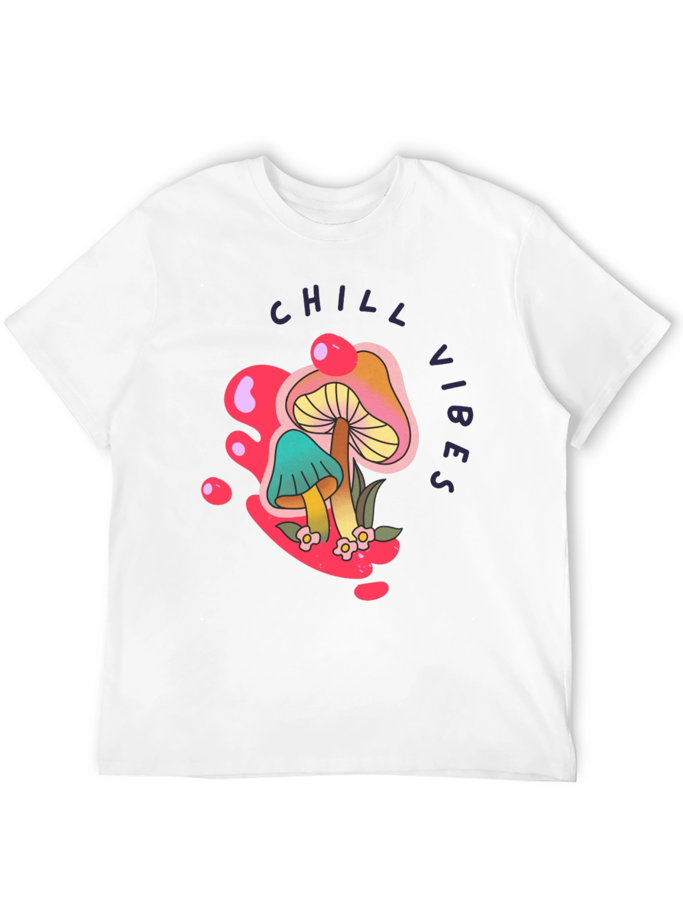 Chill Vibes Mushroom Graphic Tee