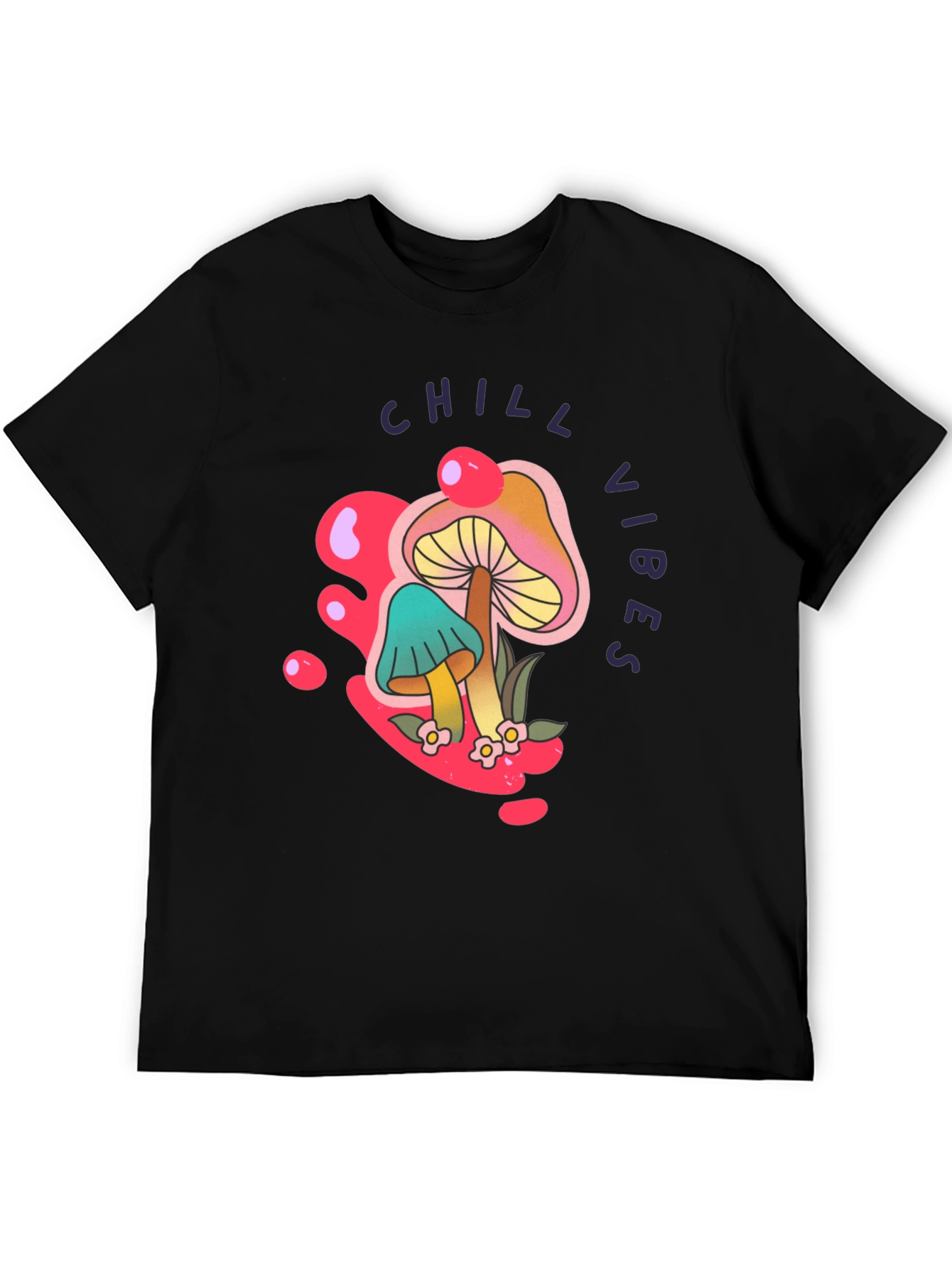 Chill Vibes Mushroom Graphic Tee