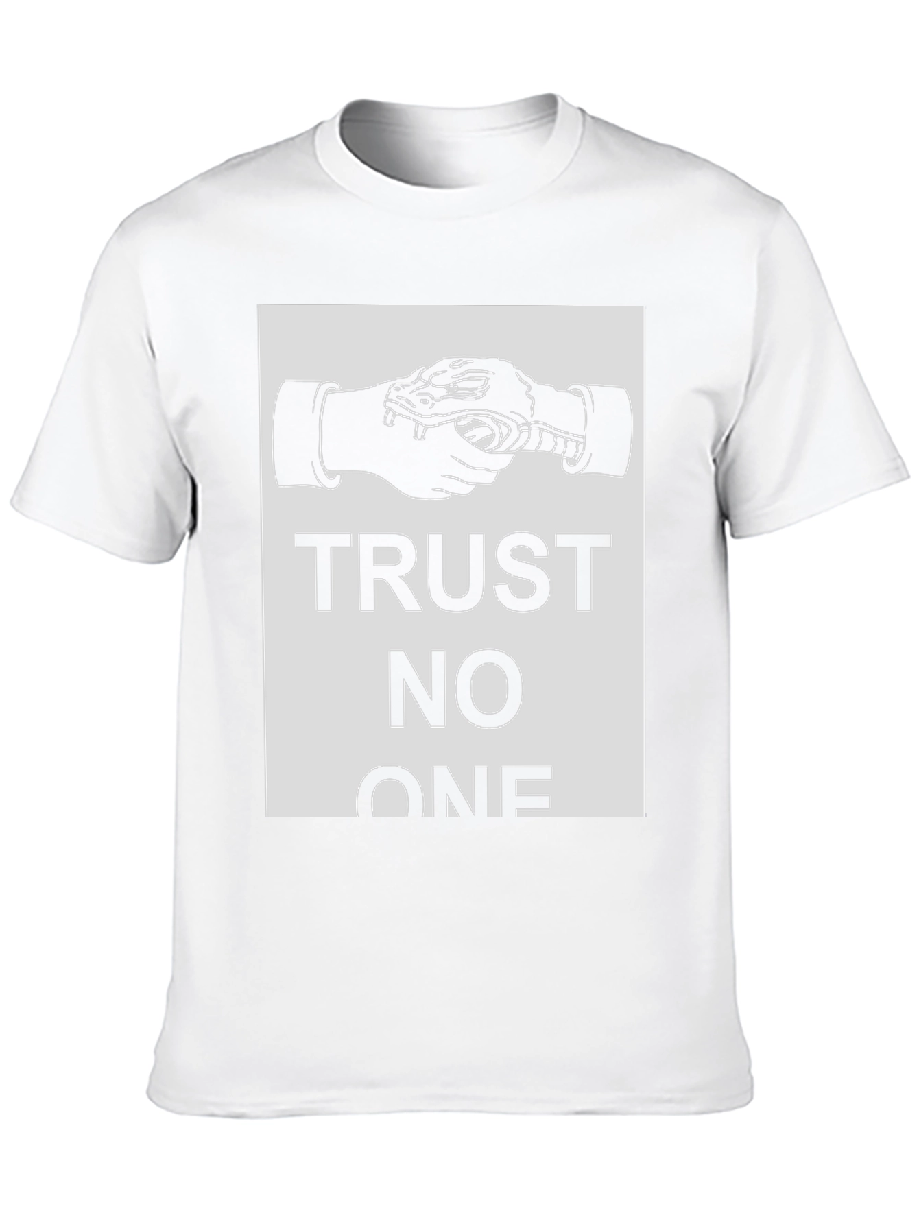 Trust No One Snake Handshake Graphic Tee