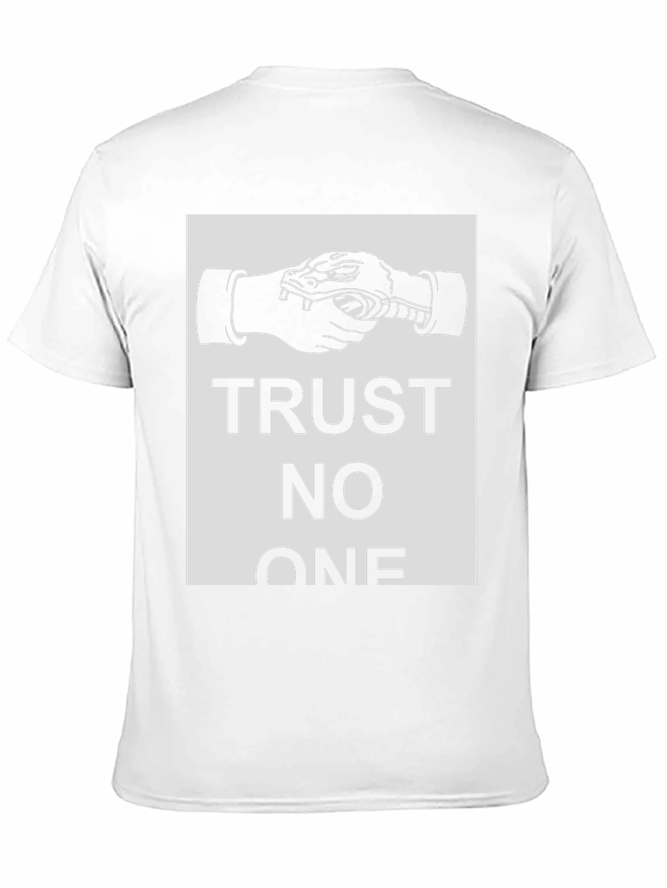 Trust No One Snake Handshake Graphic Tee