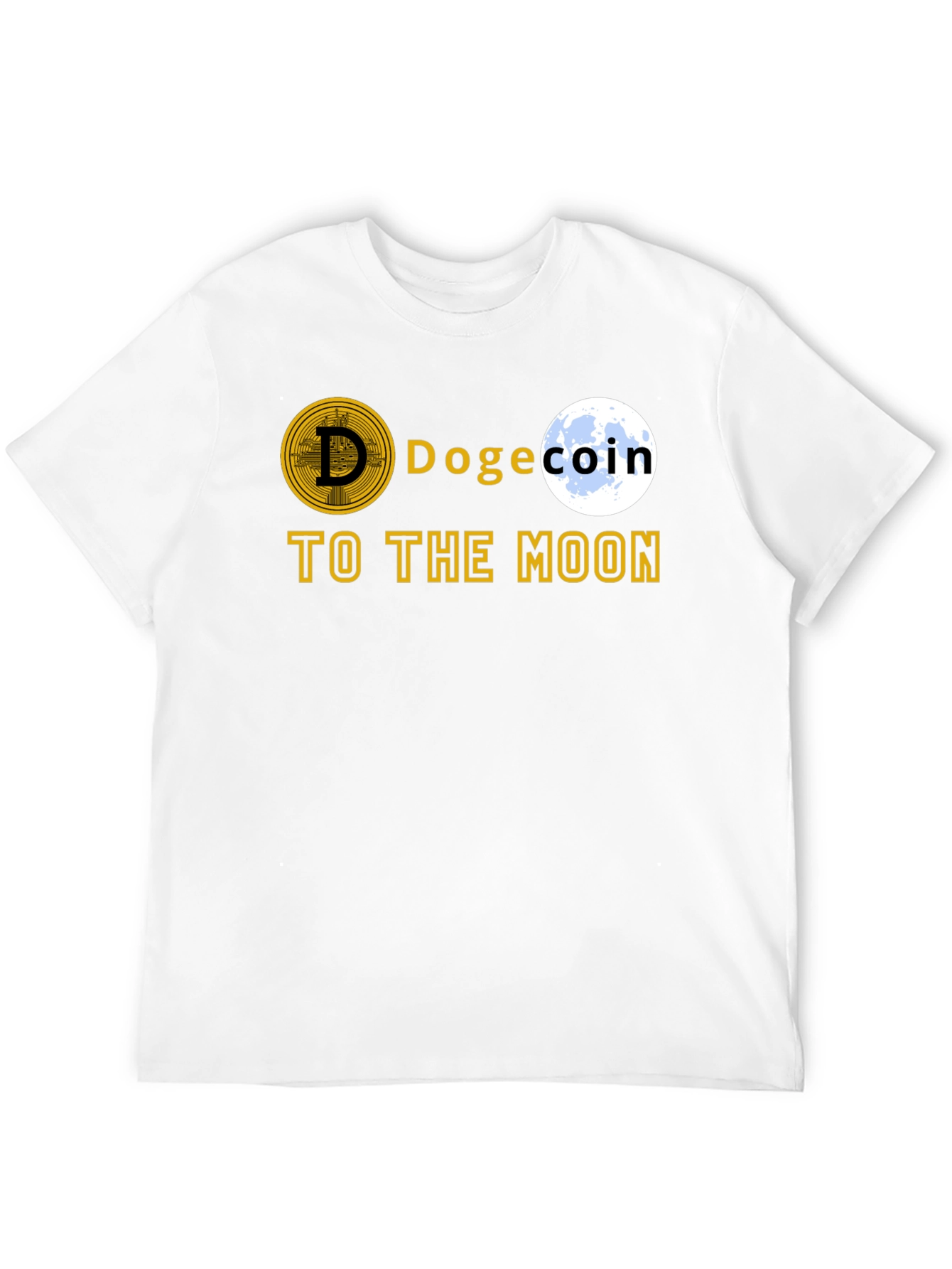 Dogecoin To The Moon T-Shirt – Crypto Dog Lover Graphic Tee Gift