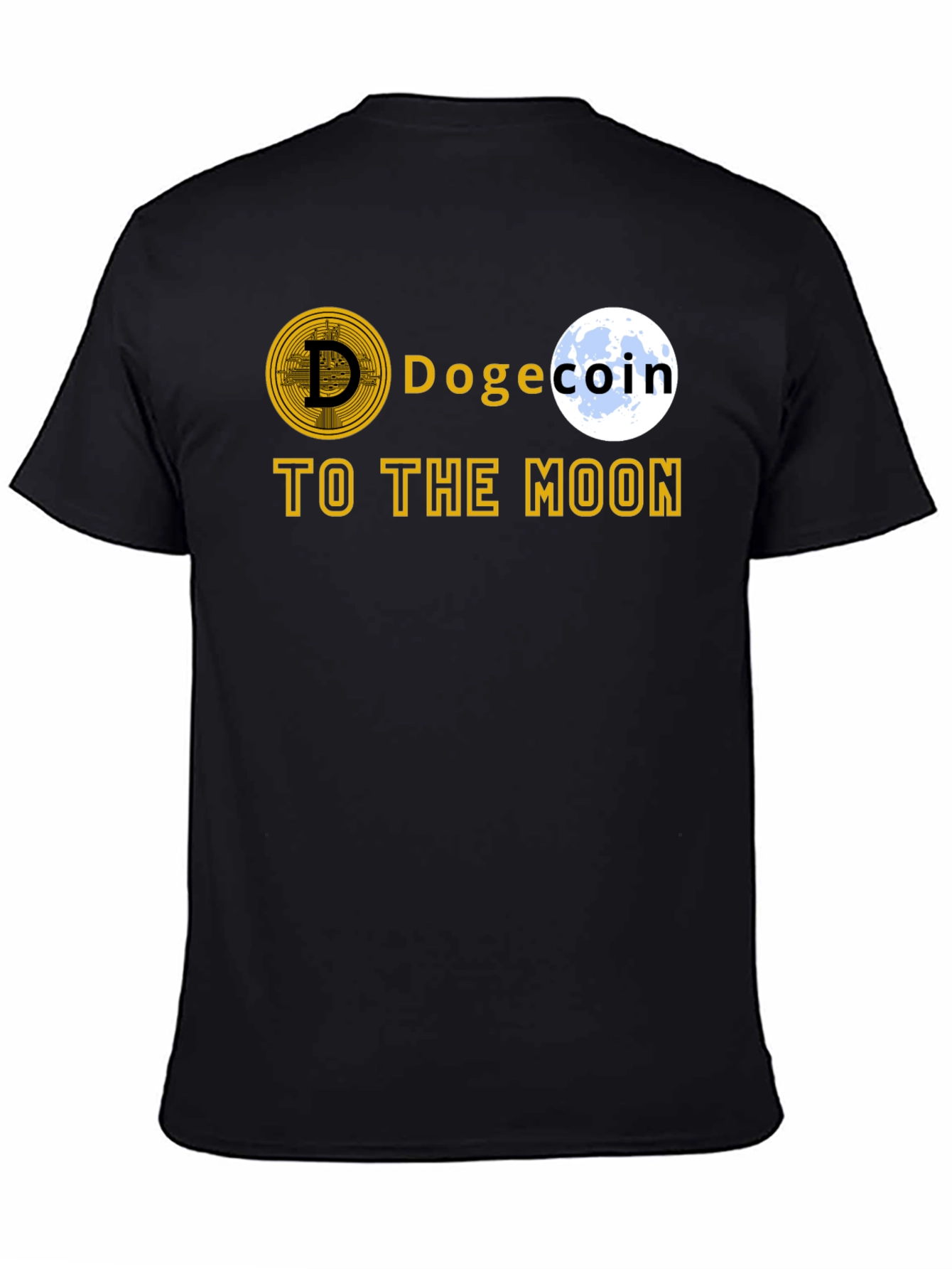Dogecoin To The Moon T-Shirt – Crypto Dog Lover Graphic Tee Gift