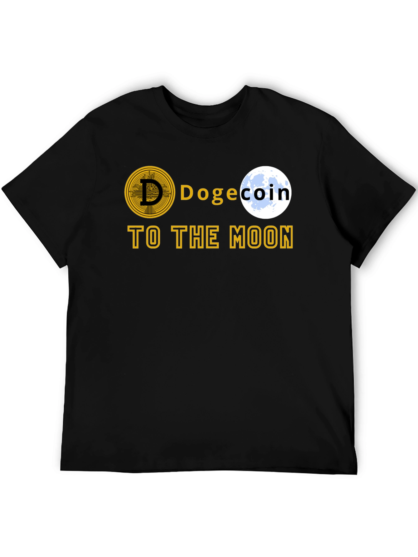 Dogecoin To The Moon T-Shirt – Crypto Dog Lover Graphic Tee Gift