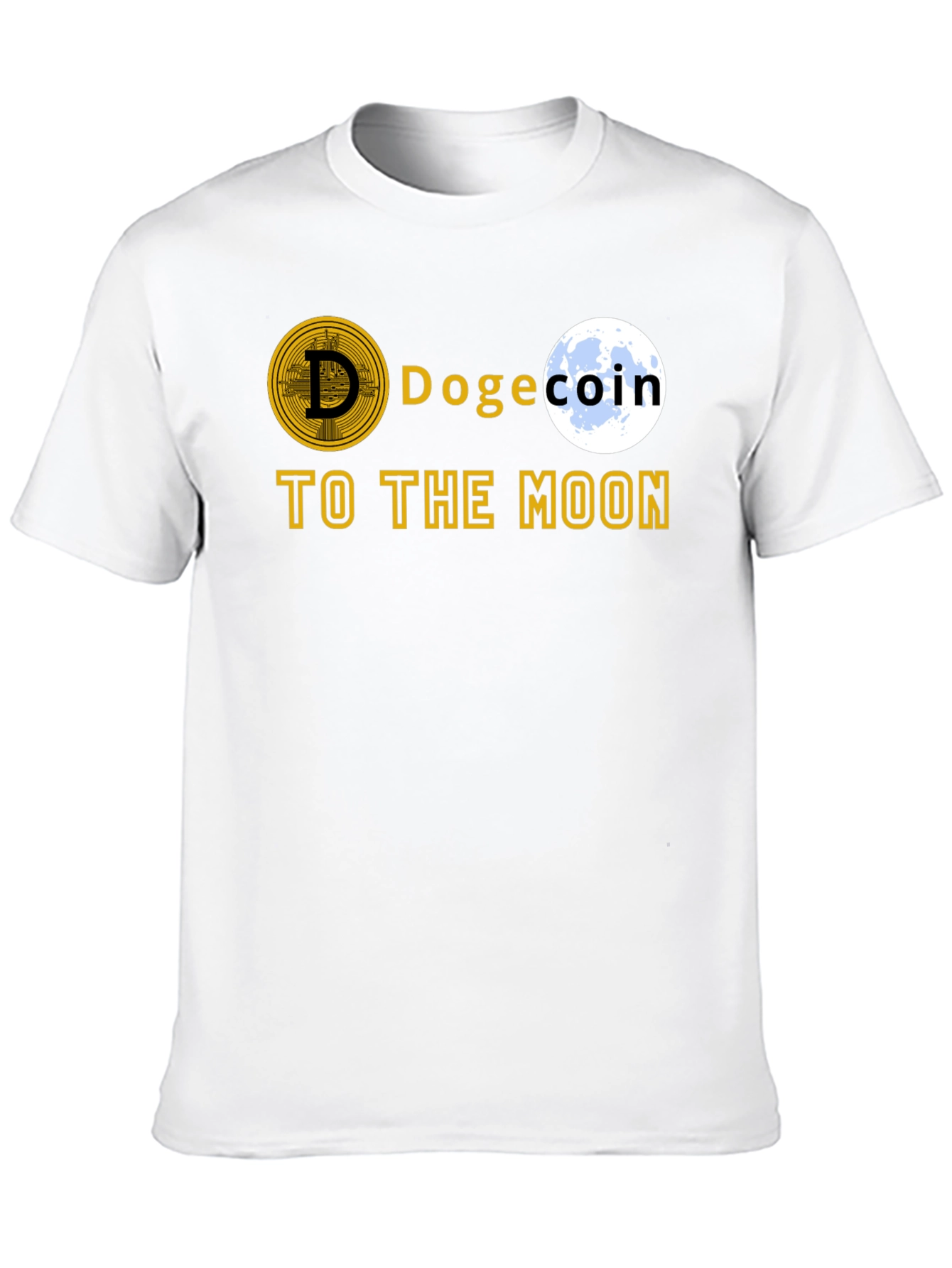 Dogecoin To The Moon T-Shirt – Crypto Dog Lover Graphic Tee Gift