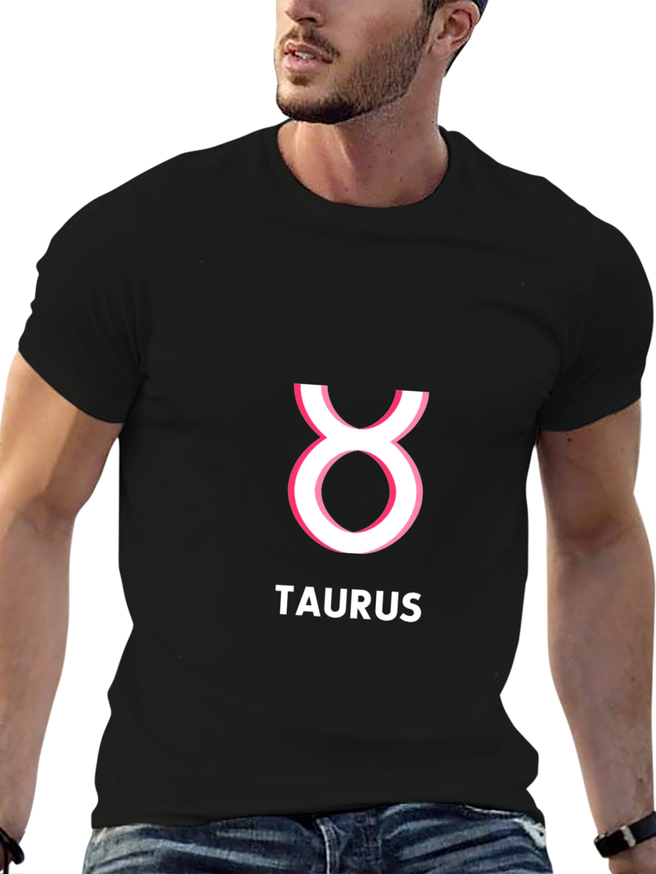 Taurus Zodiac Sign T-Shirt - Black Cotton Tee
