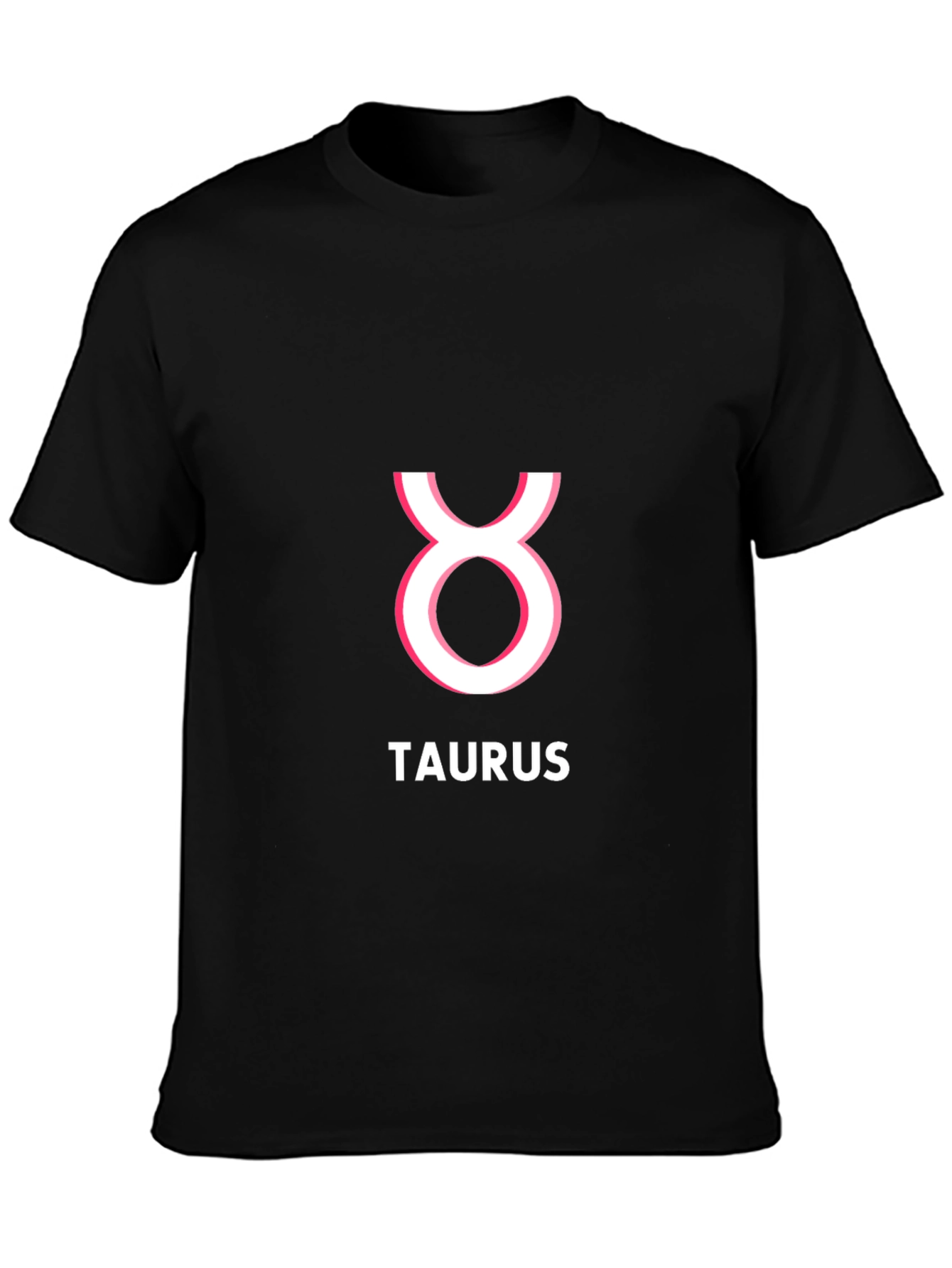 Taurus Zodiac Sign T-Shirt - Black Cotton Tee