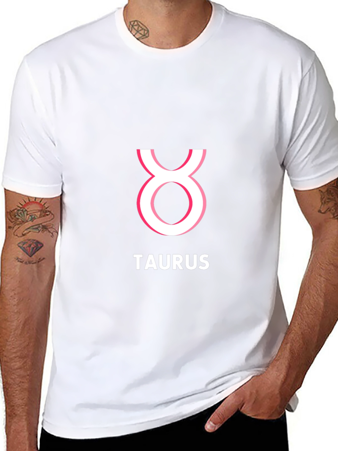 Taurus Zodiac Sign T-Shirt - Black Cotton Tee