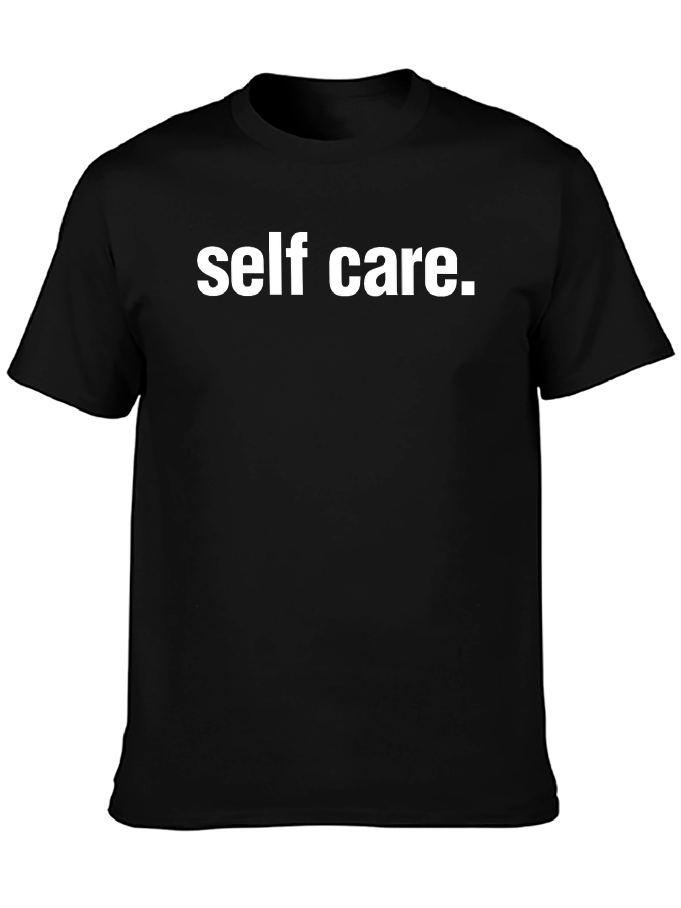 Self Care Statement Tee - Black Comfort