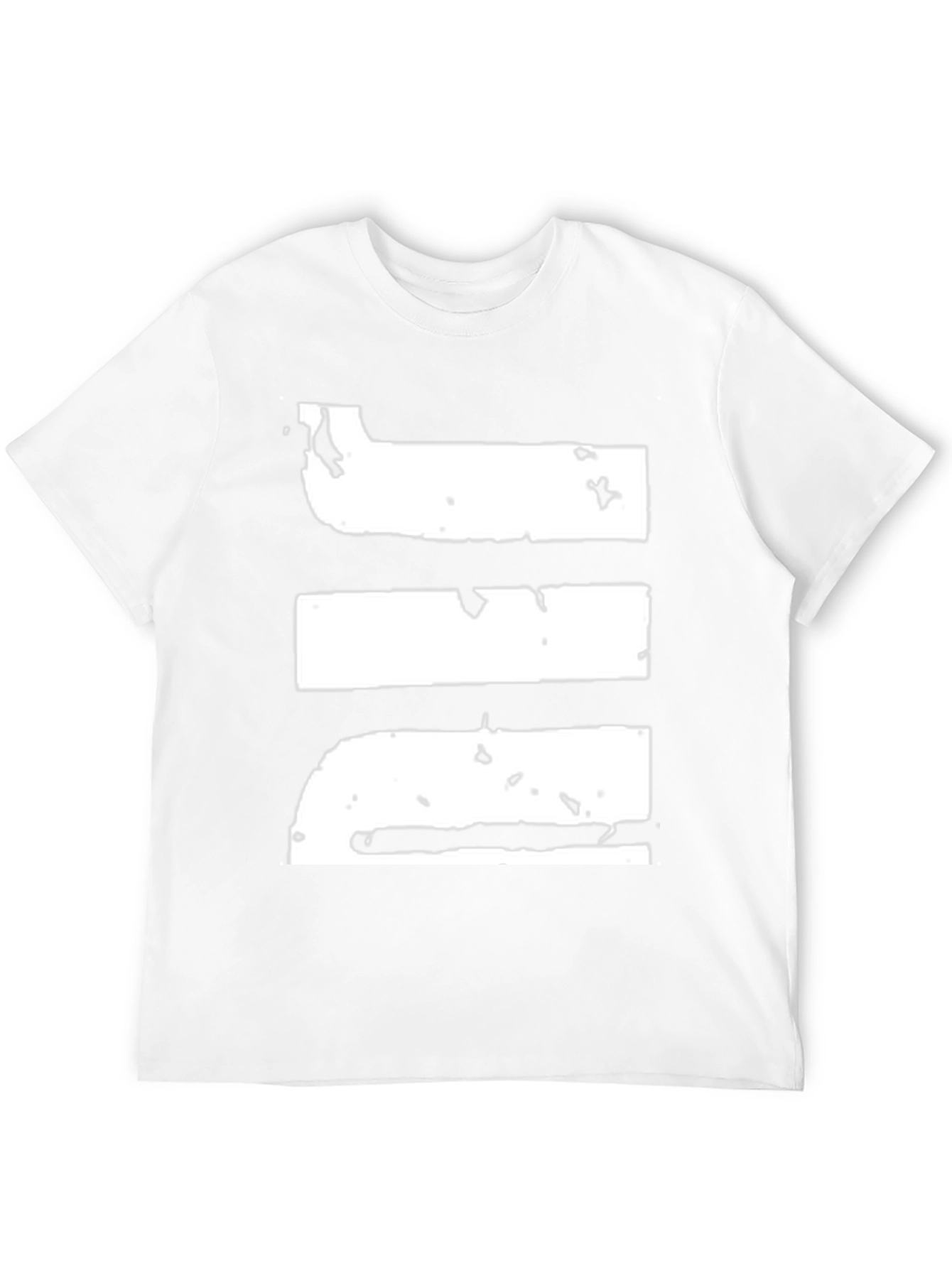 Grunge Stripe Graphic Black T-Shirt