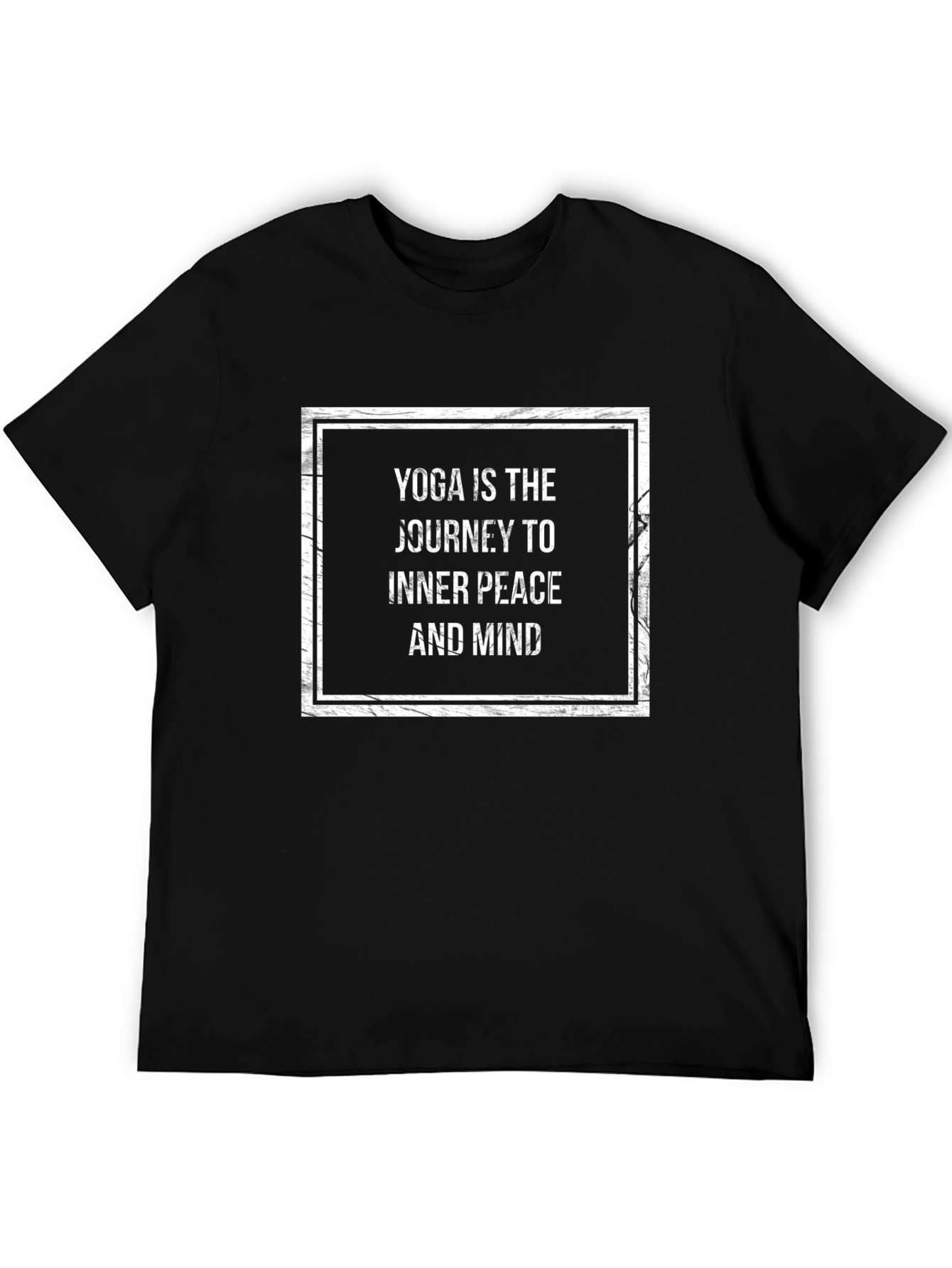 Yoga Inner Peace Graphic Tee - Black