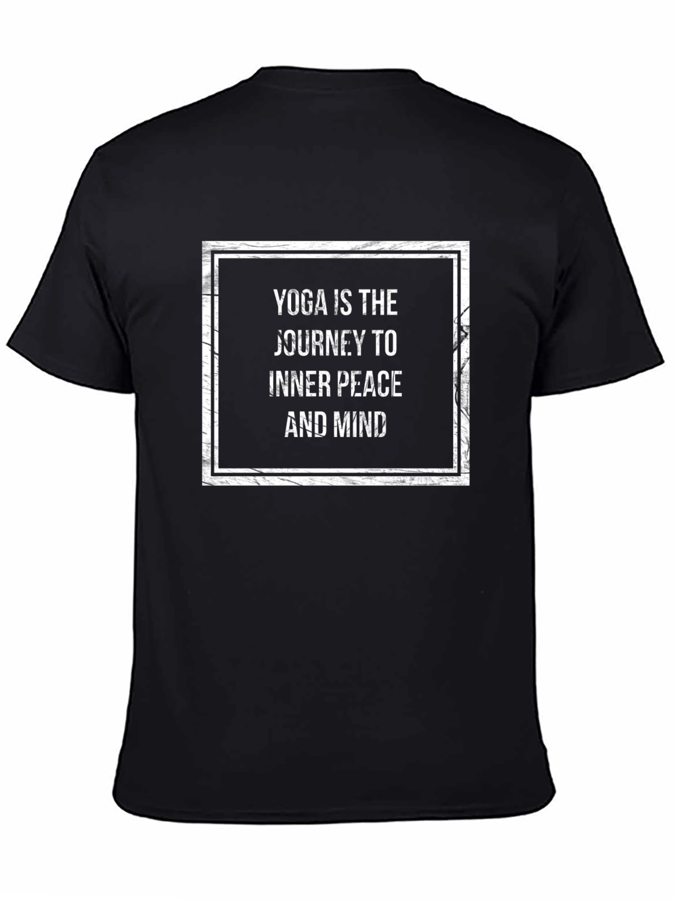 Yoga Inner Peace Graphic Tee - Black