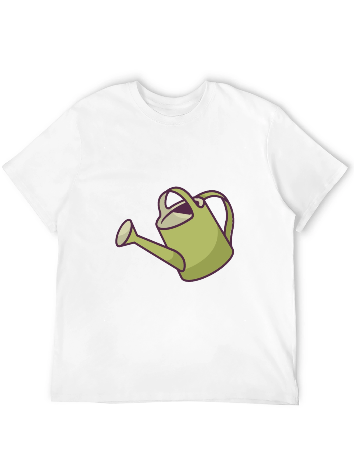 Watering Can Graphic Tee - Black Casual Shirt
