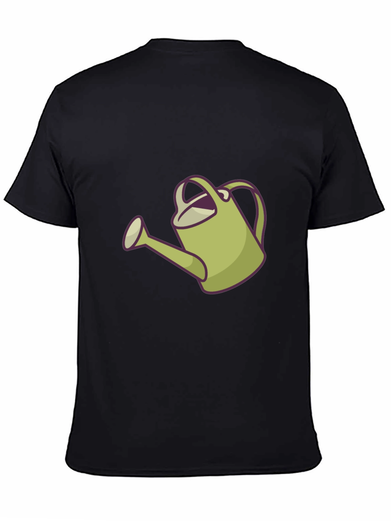 Watering Can Graphic Tee - Black Casual Shirt