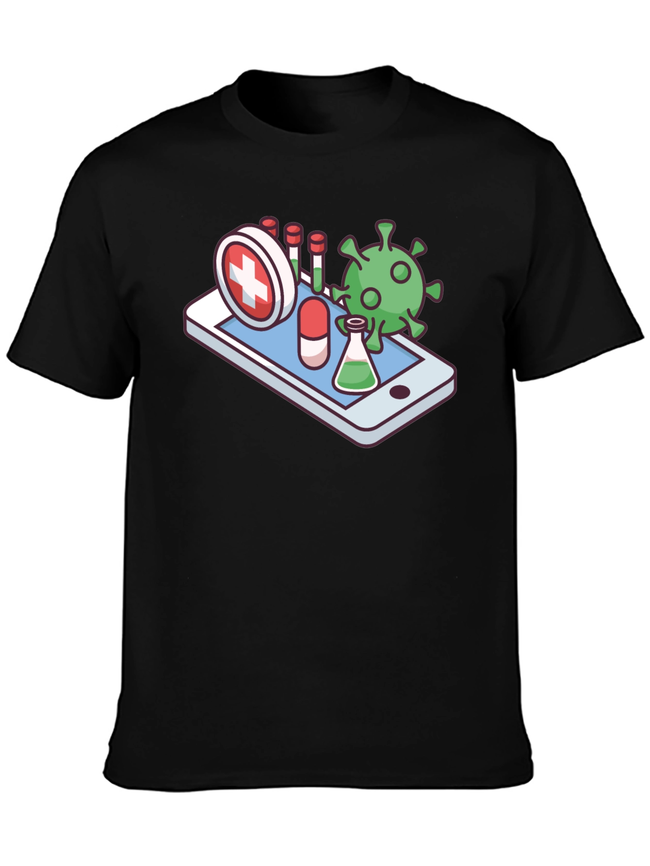 Medical App T-Shirt - Novelty Virus Design