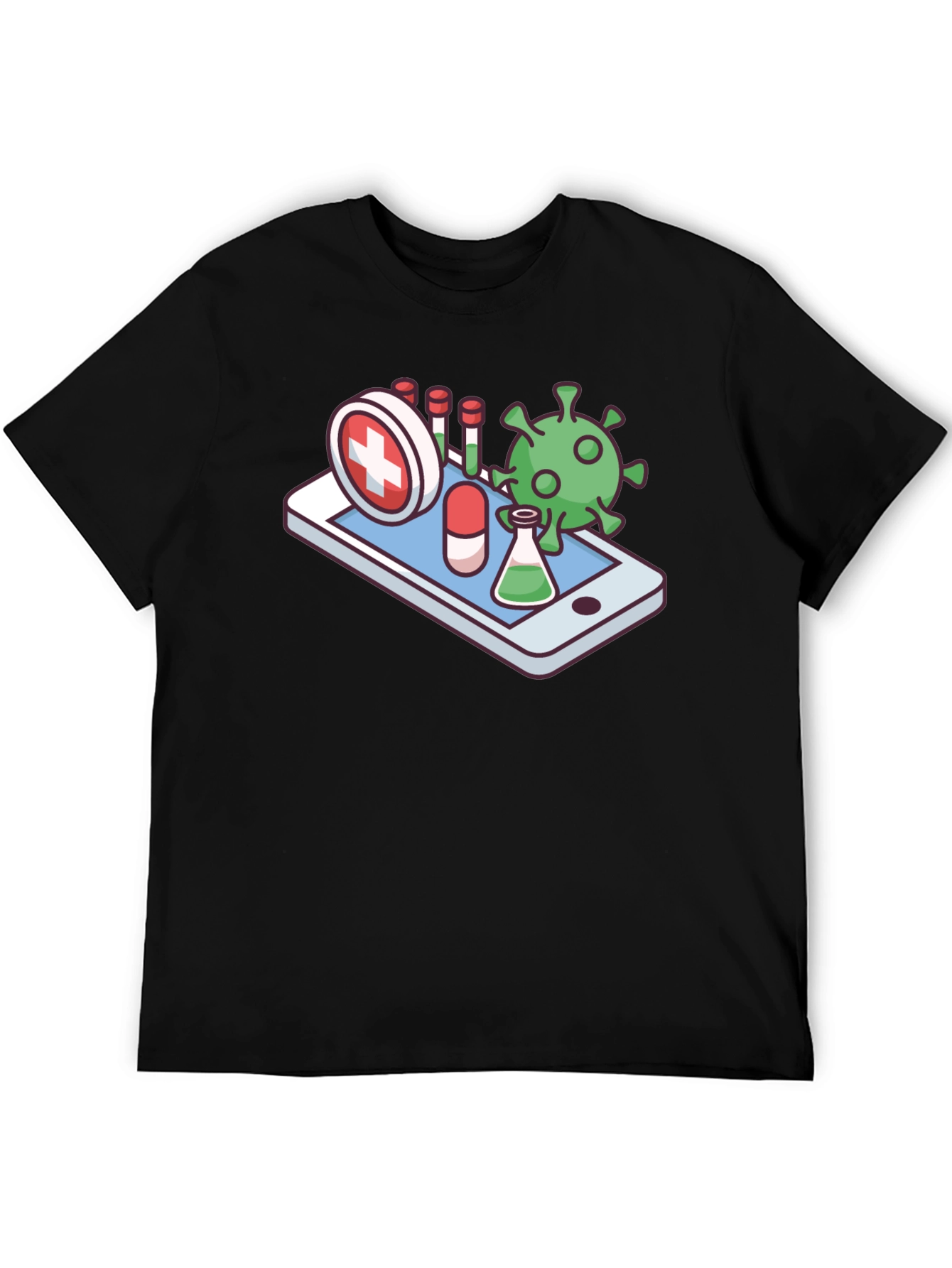 Medical App T-Shirt - Novelty Virus Design