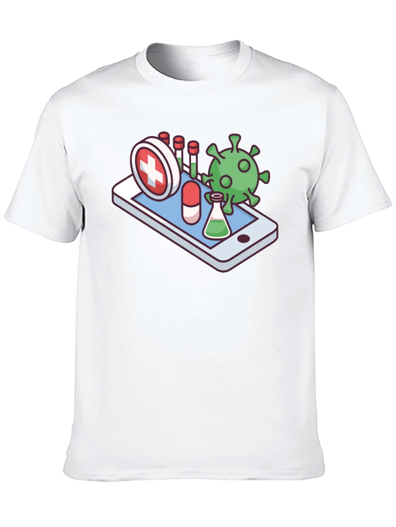 Medical App T-Shirt - Novelty Virus Design