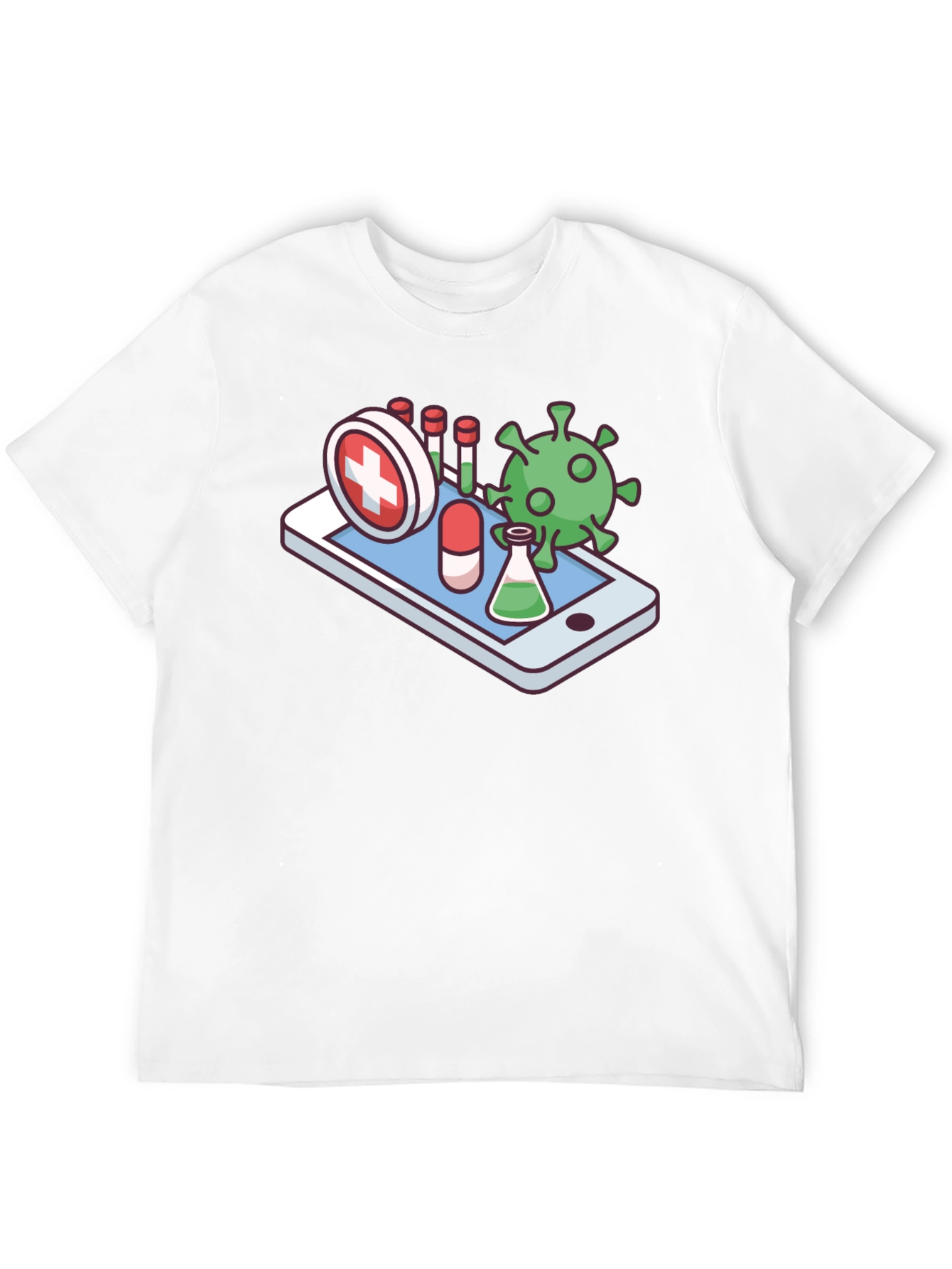 Medical App T-Shirt - Novelty Virus Design