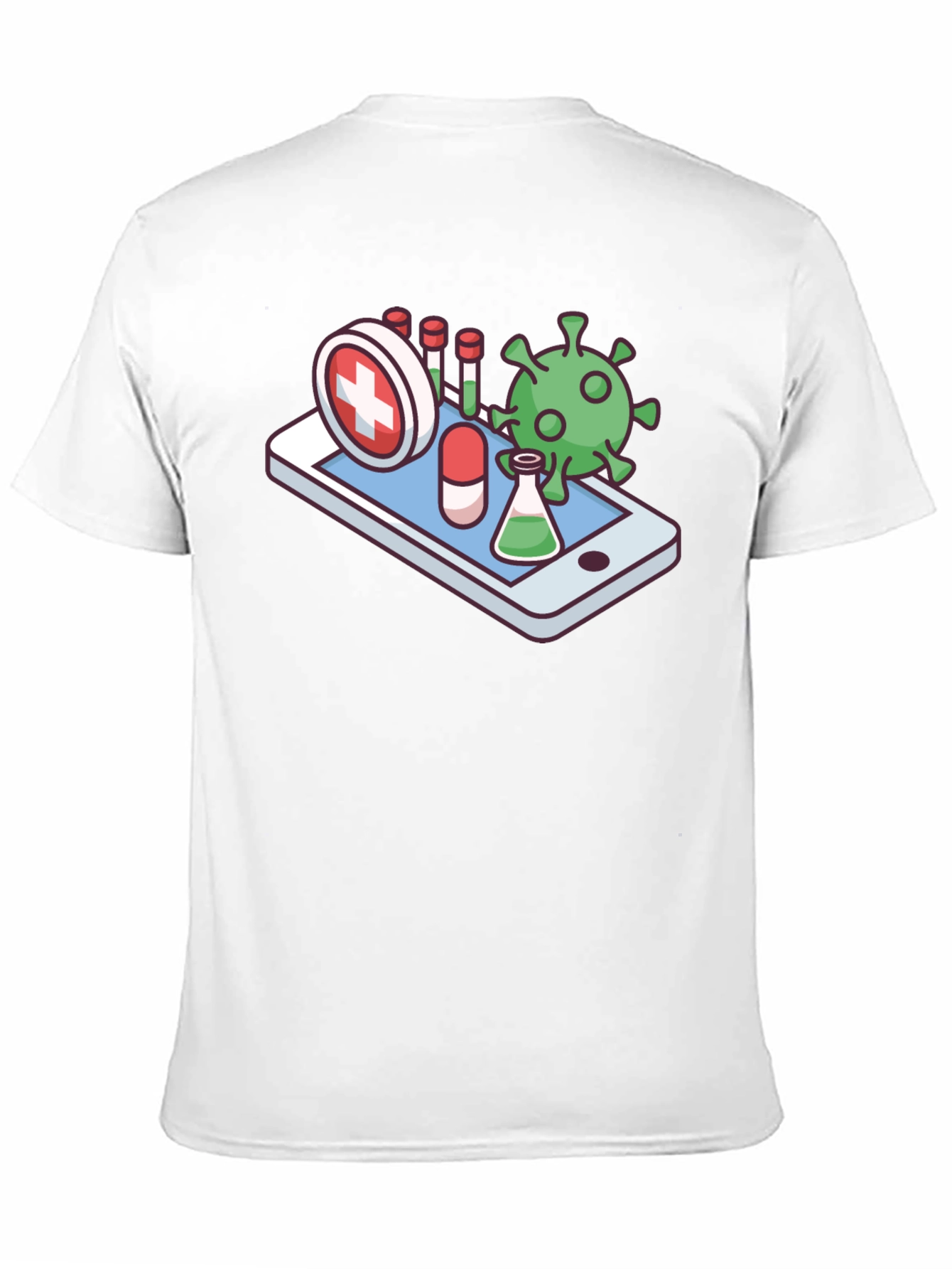 Medical App T-Shirt - Novelty Virus Design