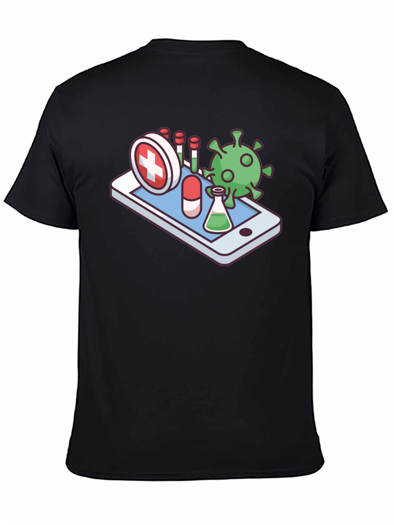 Medical App T-Shirt - Novelty Virus Design