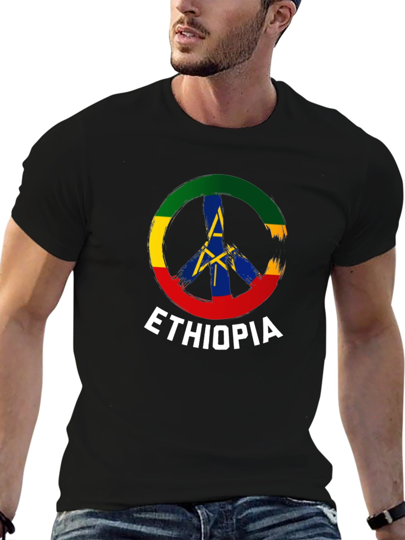 Ethiopia Peace Symbol T-Shirt
