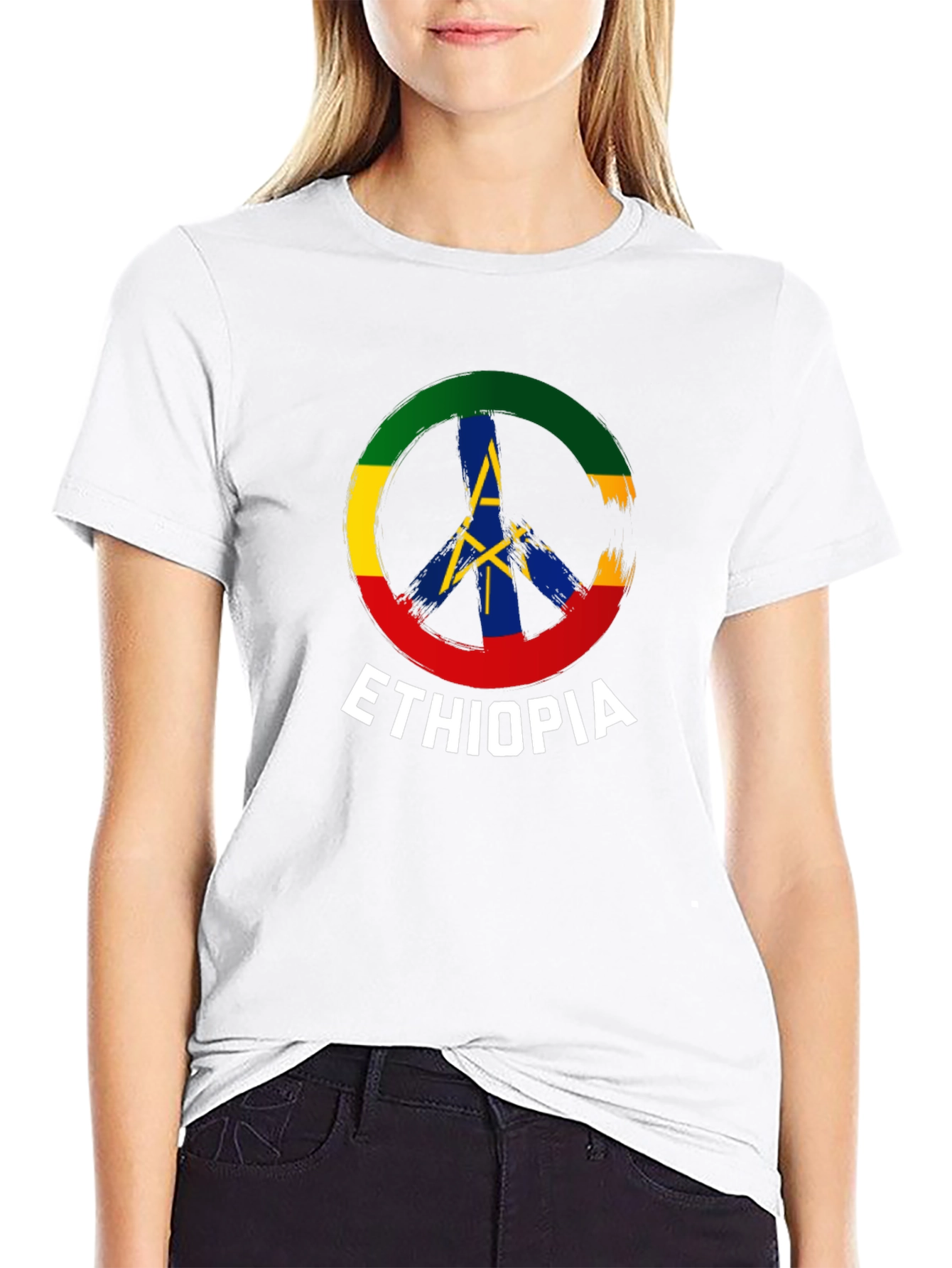 Ethiopia Peace Symbol T-Shirt