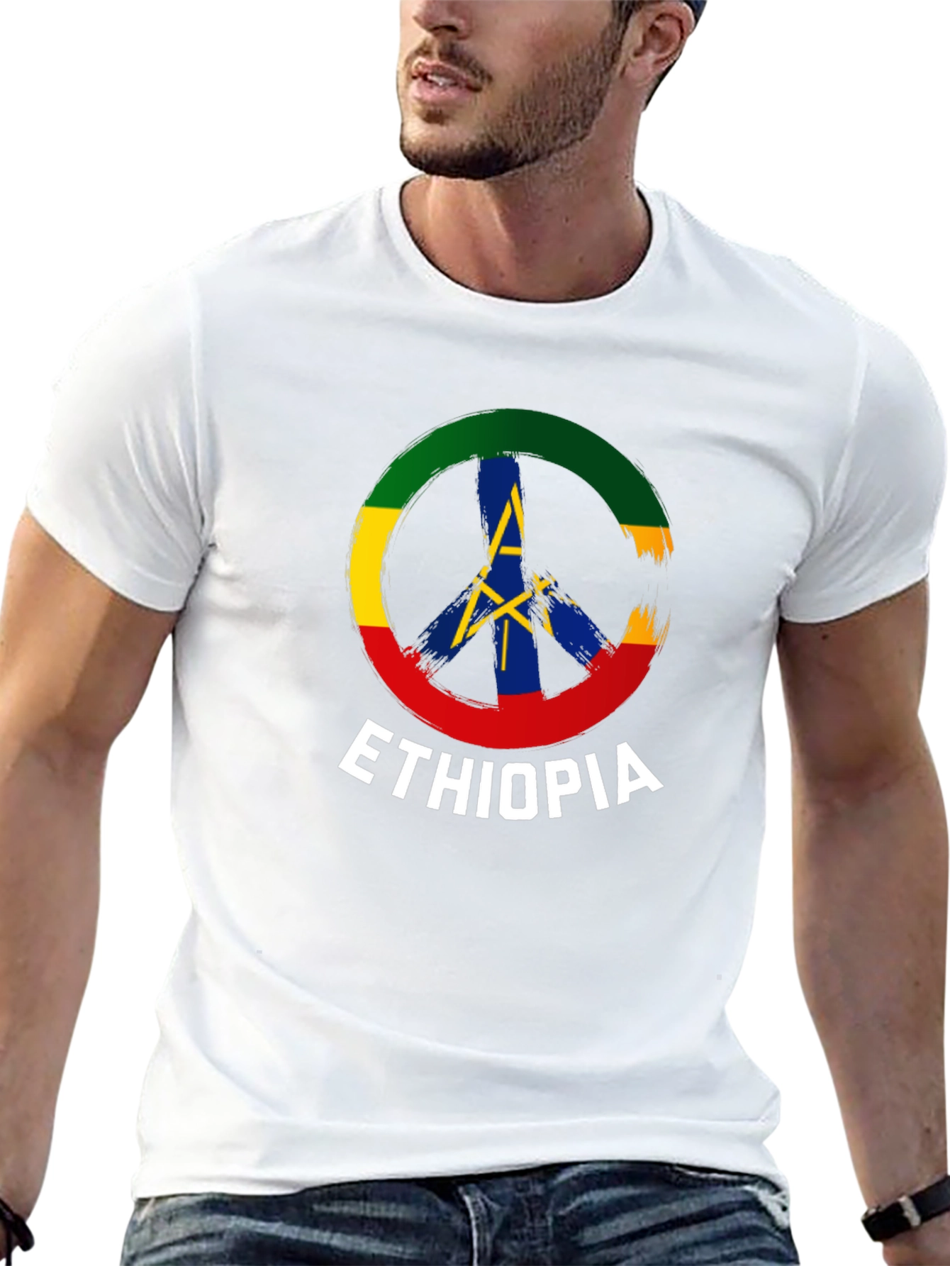 Ethiopia Peace Symbol T-Shirt