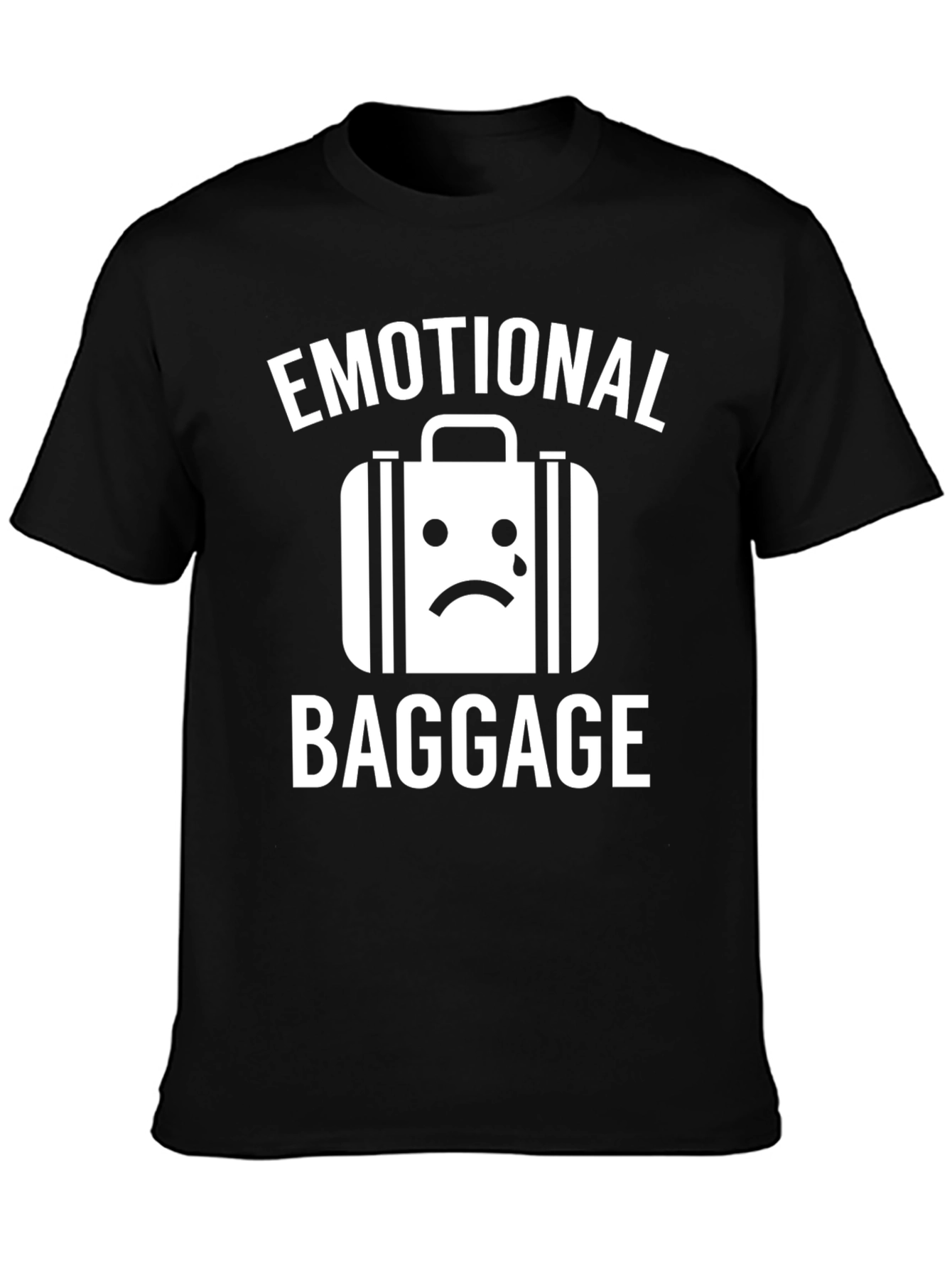 Emotional Baggage Graphic T-Shirt - Black