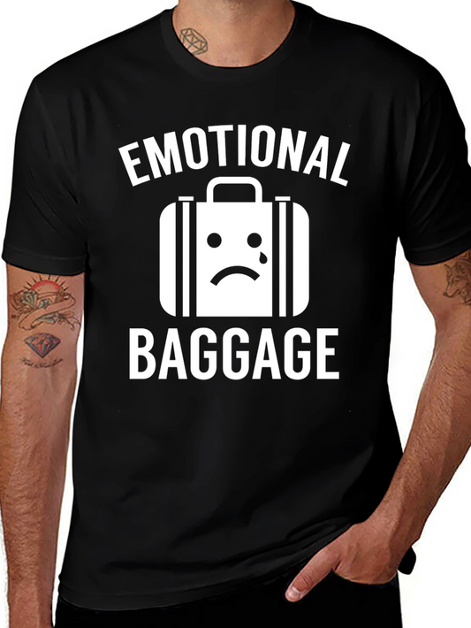 Emotional Baggage Graphic T-Shirt - Black