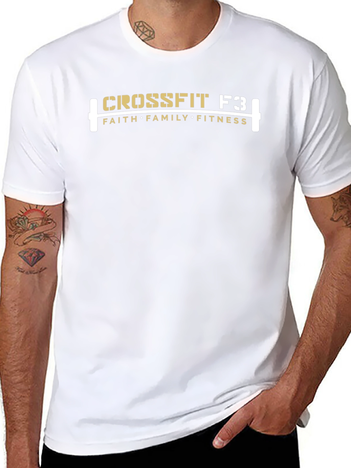 Crossfit F3 Faith Family Fitness Black T-Shirt