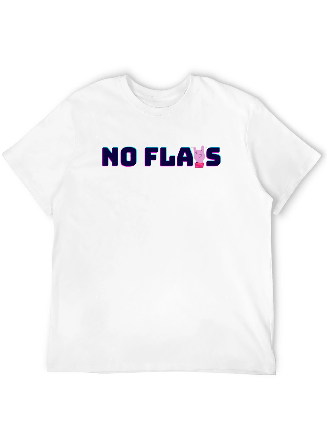 No Flaws Black Graphic Tee
