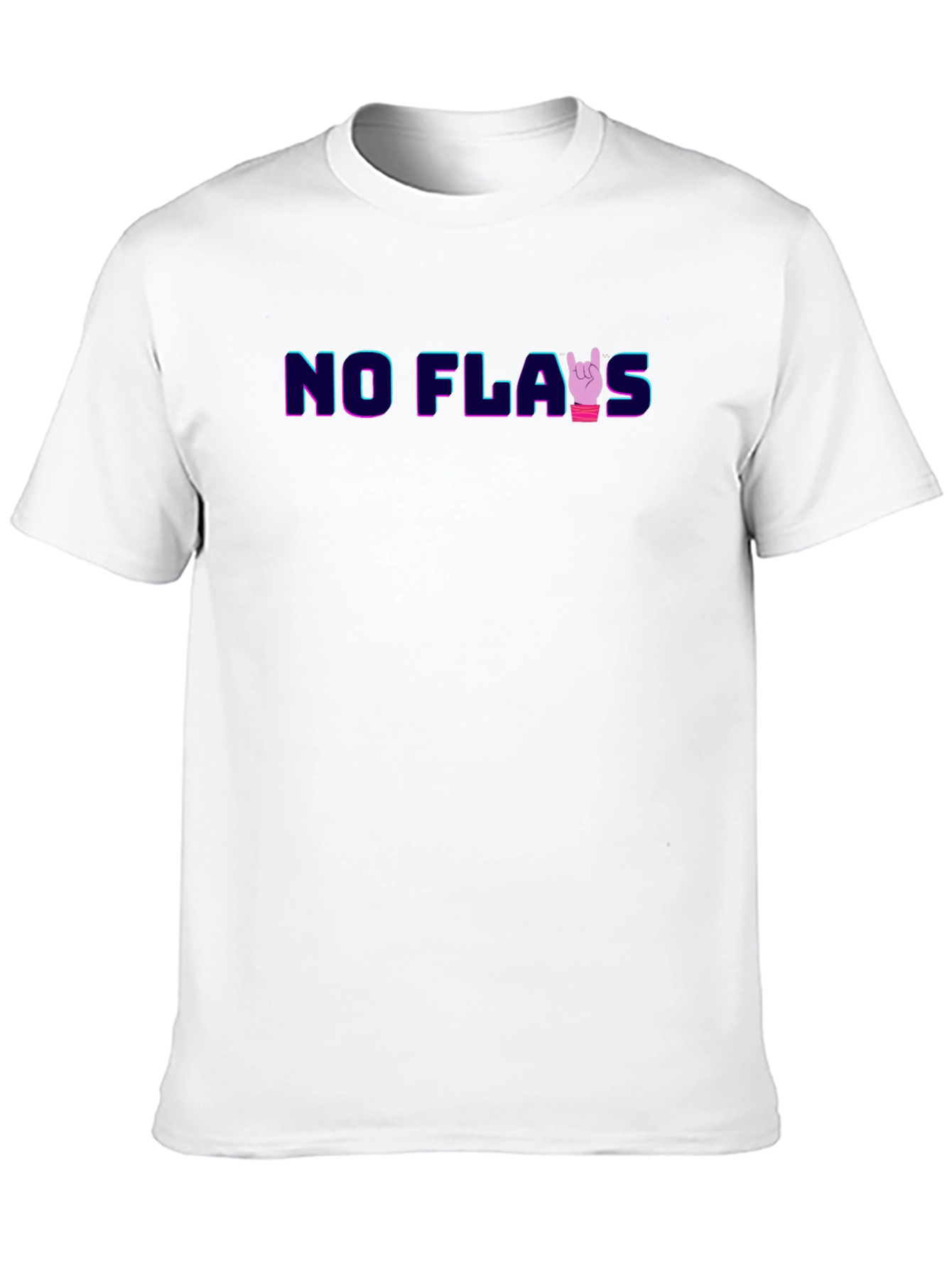No Flaws Black Graphic Tee
