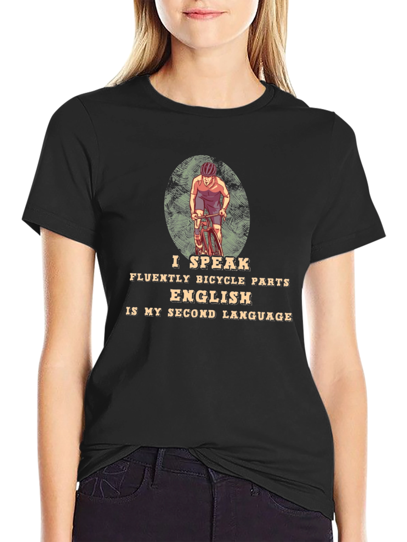 I Speak Bicycle Parts T-Shirt - Cycling Enthusiast Tee